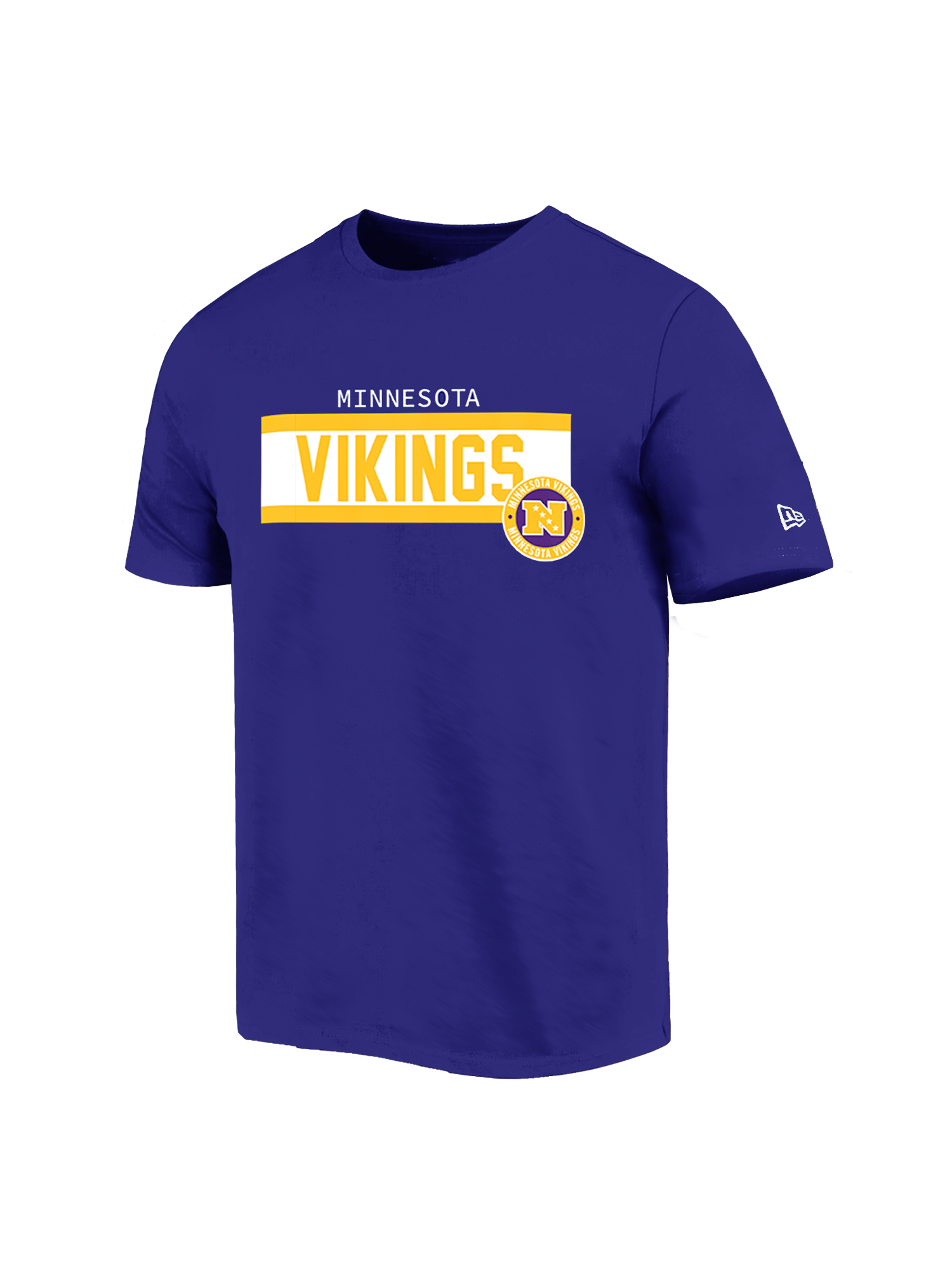 New Era T-Shirts Minnesota Vikings New Era NFL 24 Sideline T-Shirt - Purple