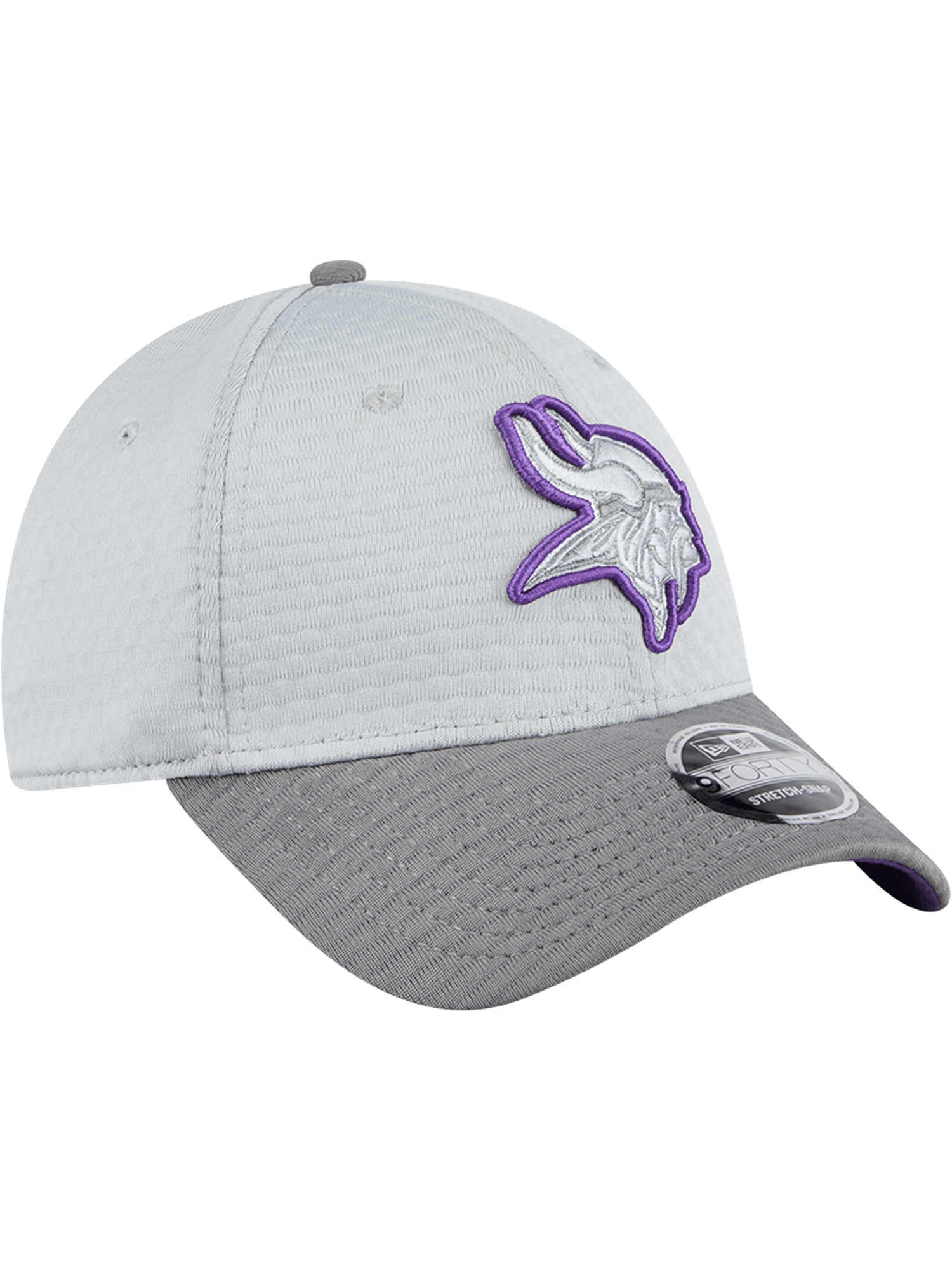 New Era Caps Minnesota Vikings New Era NFL 24 Training 9FORTY Stretch-Snapback Hat - Grey