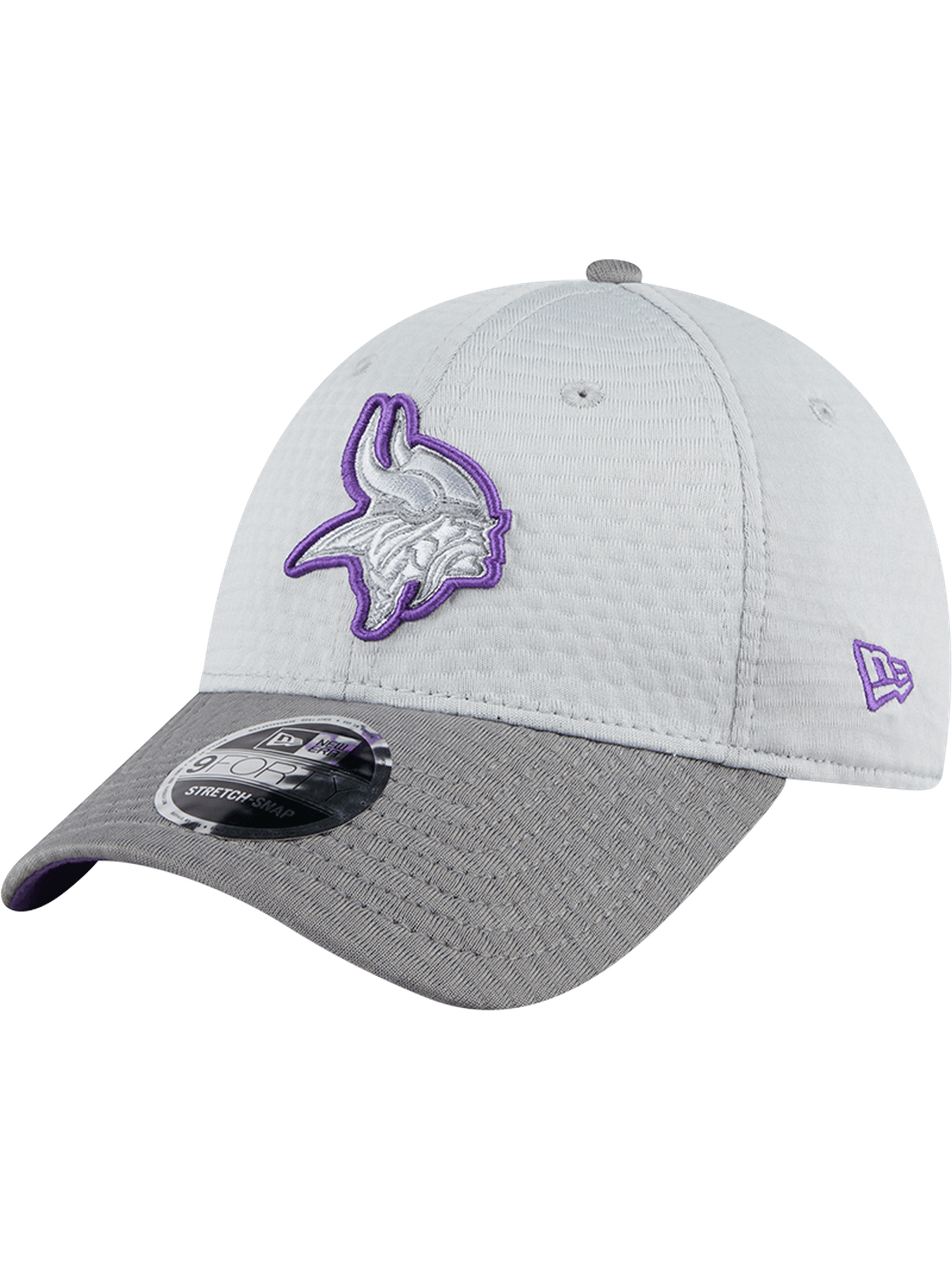 New Era Caps Minnesota Vikings New Era NFL 24 Training 9FORTY Stretch-Snapback Hat - Grey