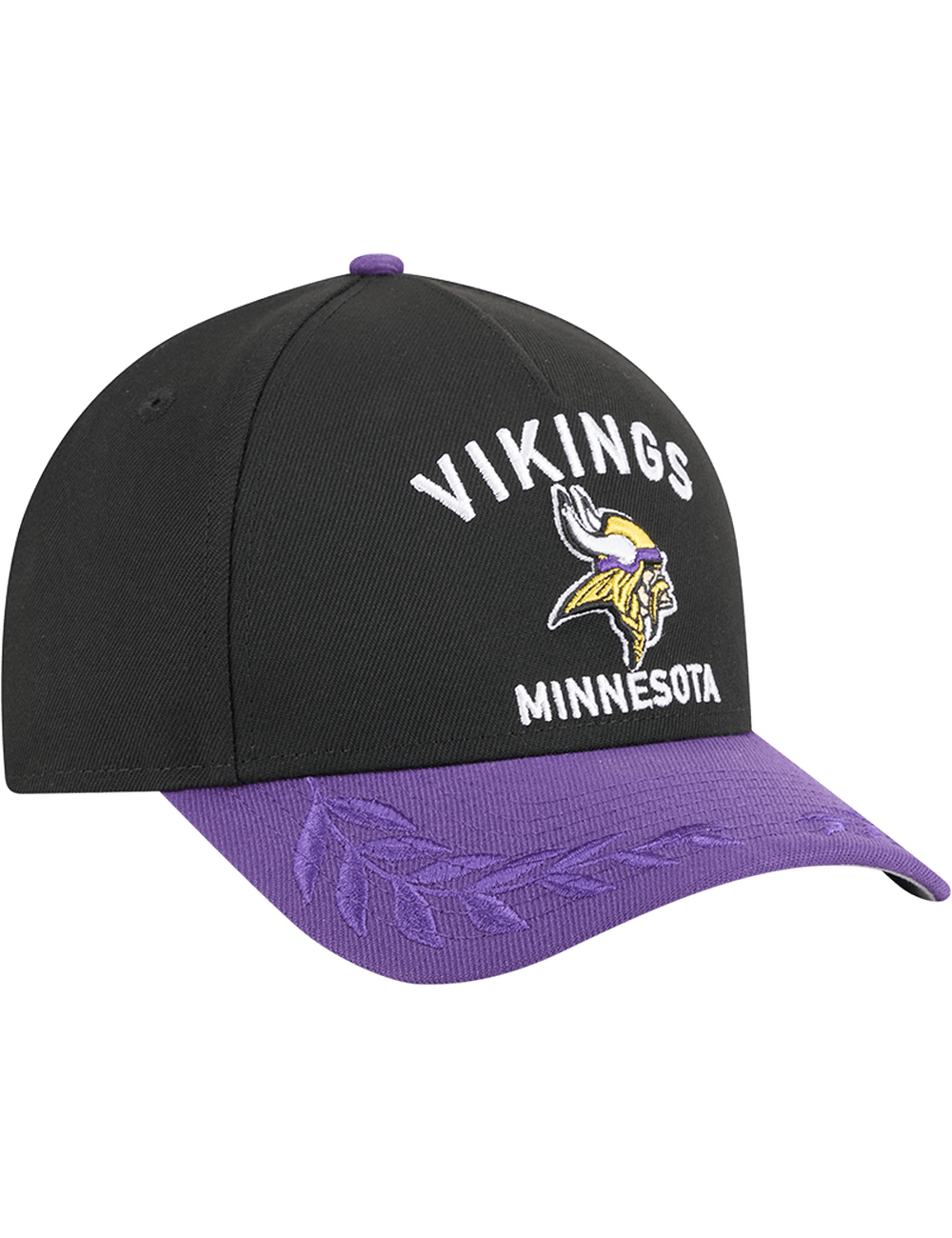 New Era Caps Minnesota Vikings New Era NFL 25 Draft 9FORTY M-Crown Snapback Hat - Black