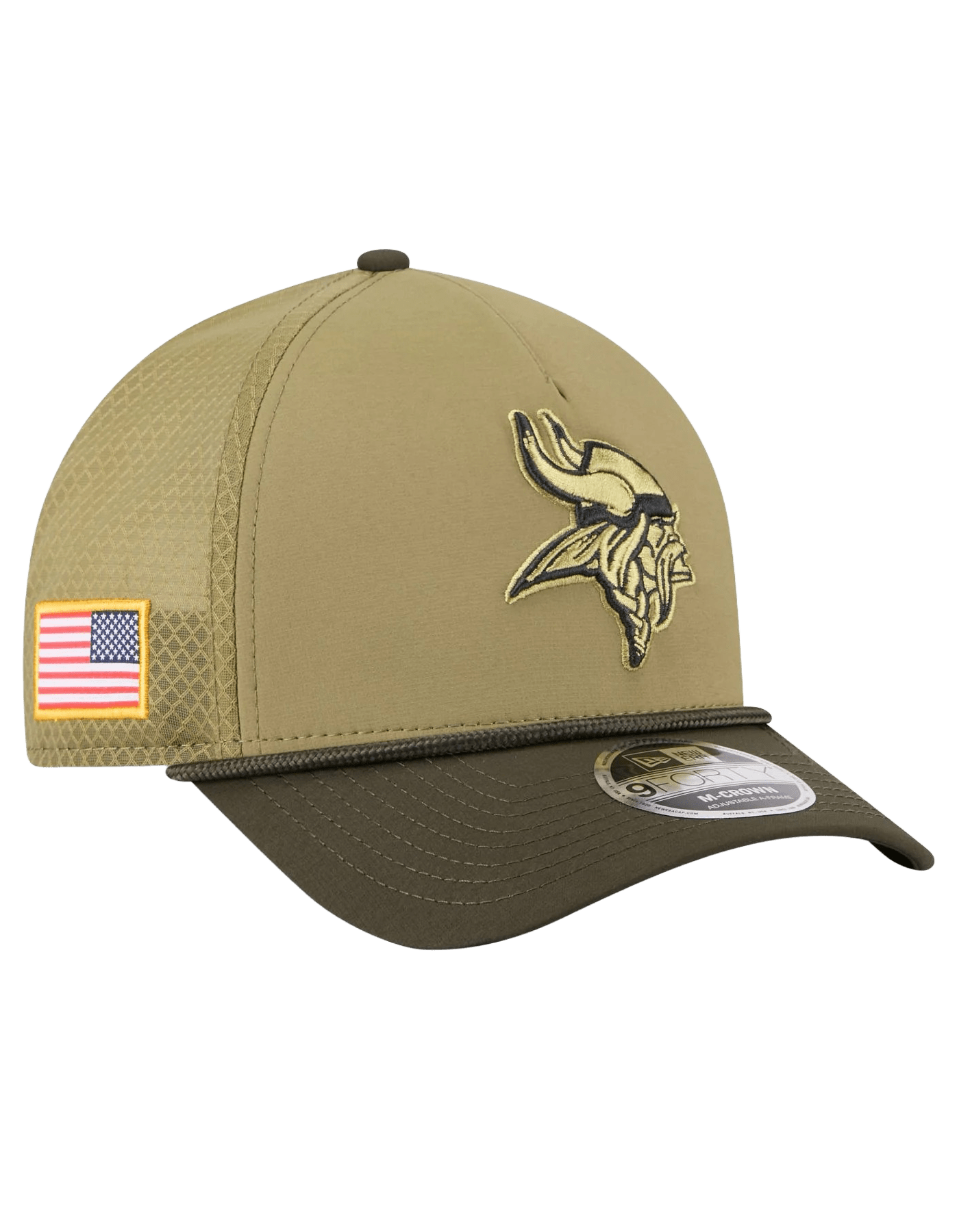 New Era Caps Minnesota Vikings New Era NFL 25 Salute To Service 9FORTY M-Crown Snapback Hat