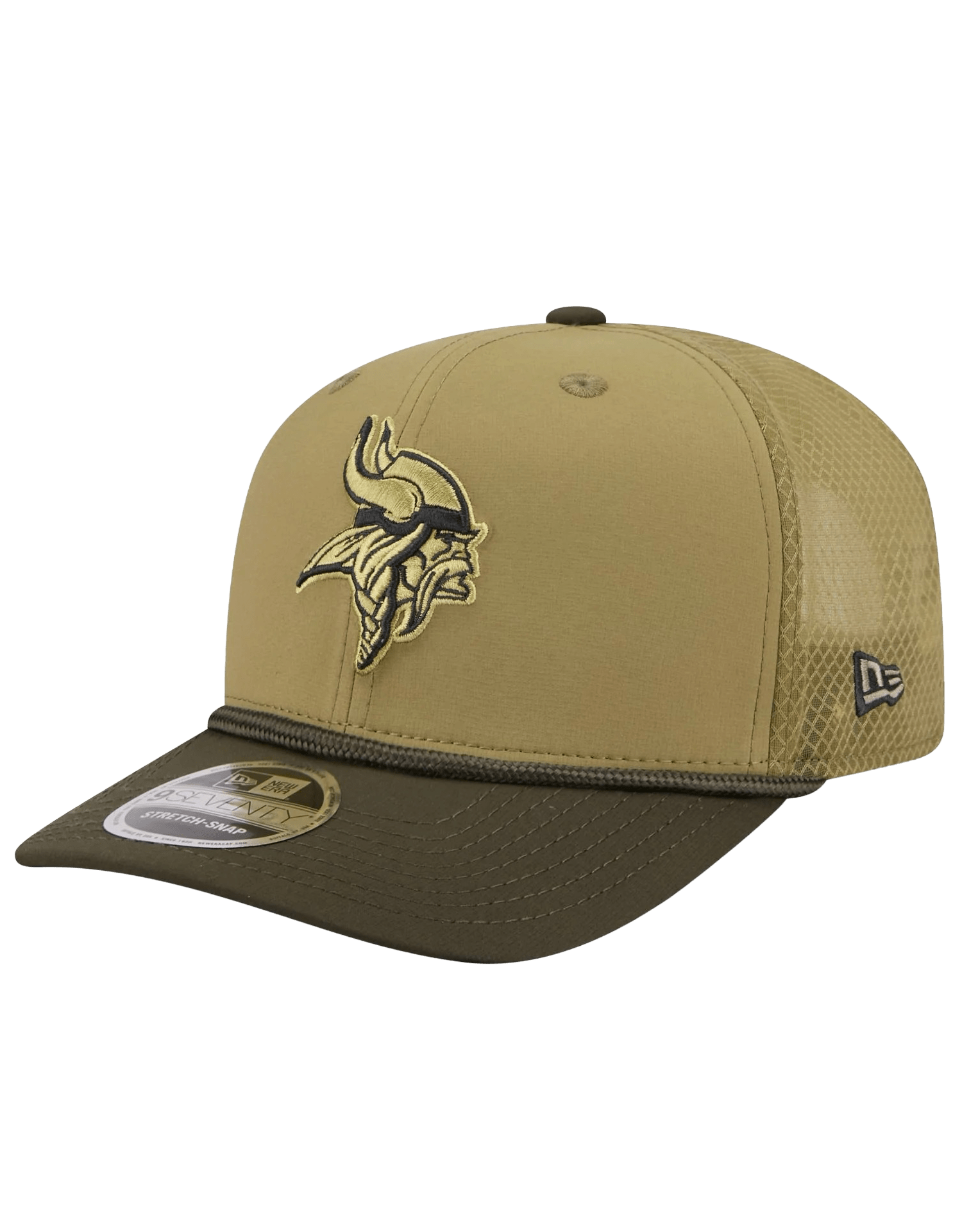 New Era Caps Minnesota Vikings New Era NFL 25 Salute To Service 9SEVENTY Stretch-Snapback Hat