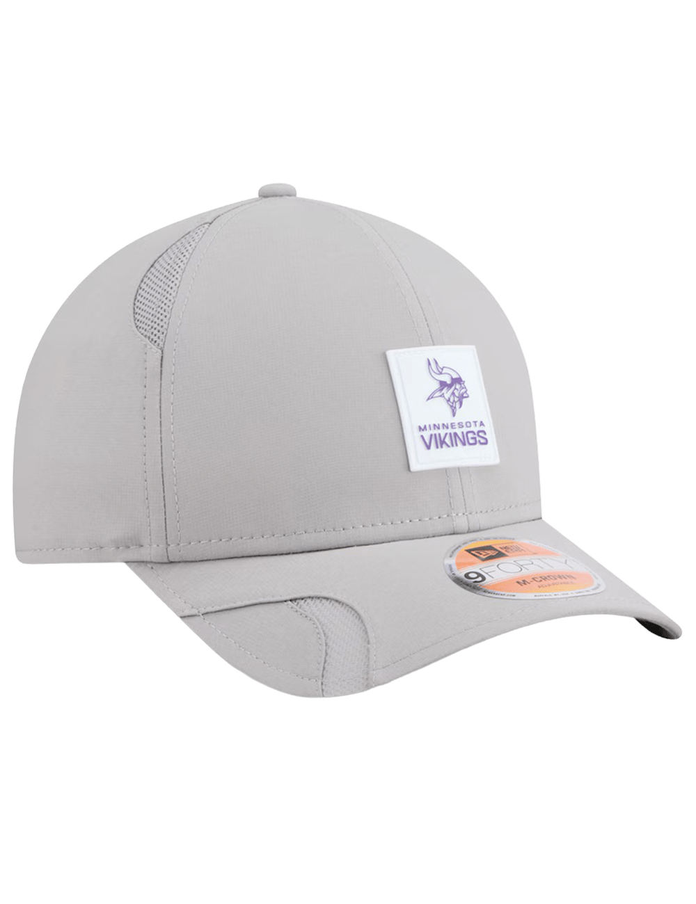 New Era Caps Minnesota Vikings New Era NFL 25 Sideline 9FORTY M-Crown Snapback Hat - Grey