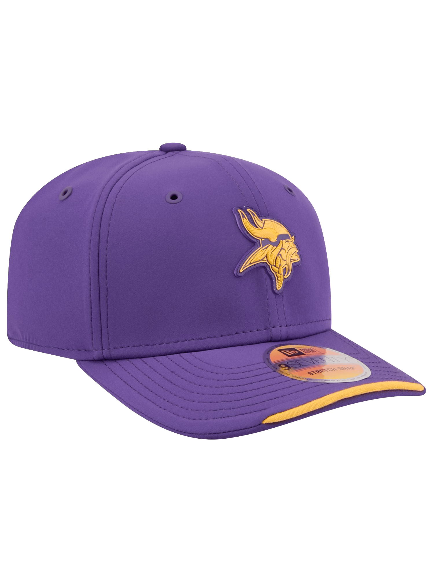 New Era Caps OSFM Minnesota Vikings New Era NFL 26 Sideline 9SEVENTY Stretch-Snapback Hat - Purple