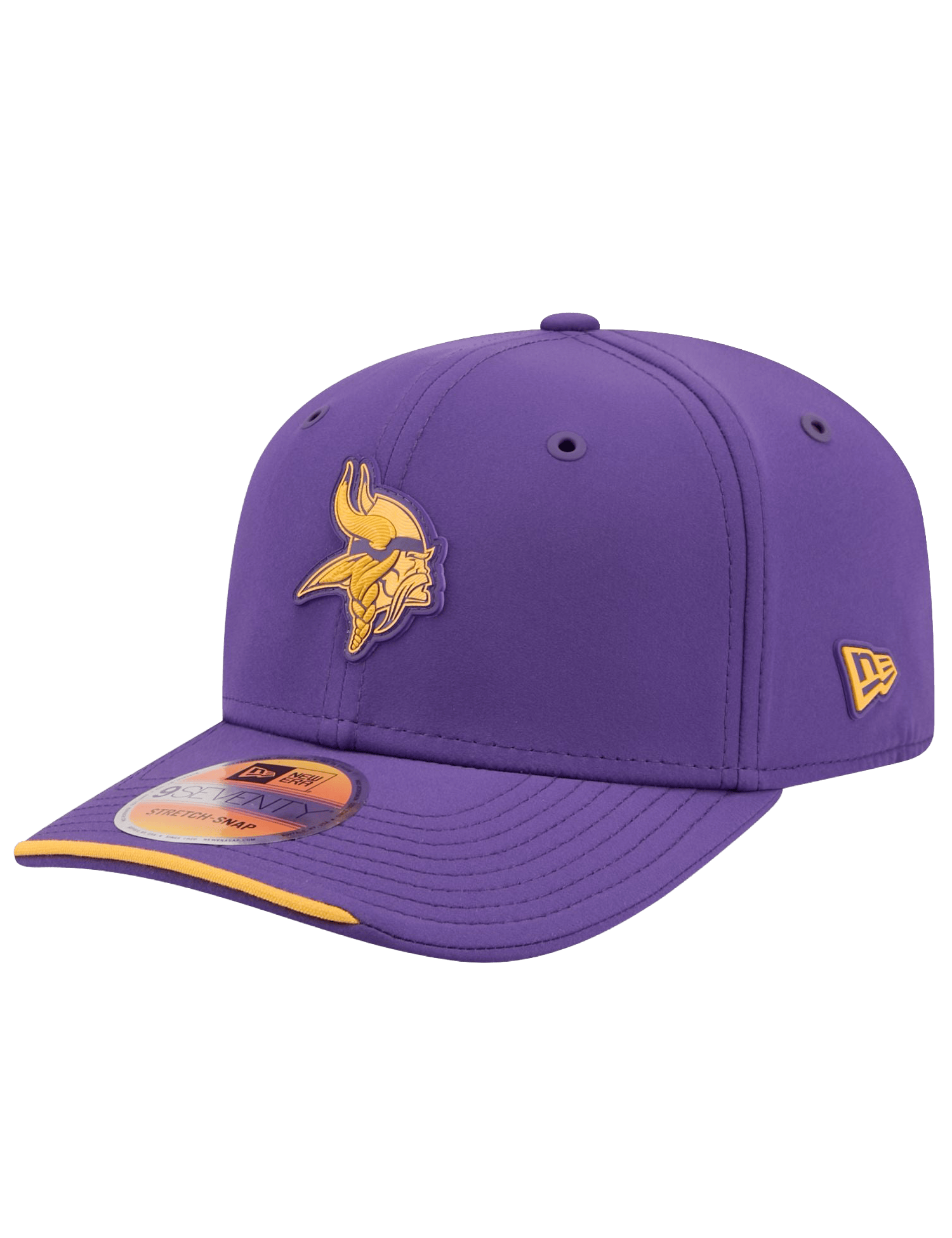 New Era Caps OSFM Minnesota Vikings New Era NFL 26 Sideline 9SEVENTY Stretch-Snapback Hat - Purple