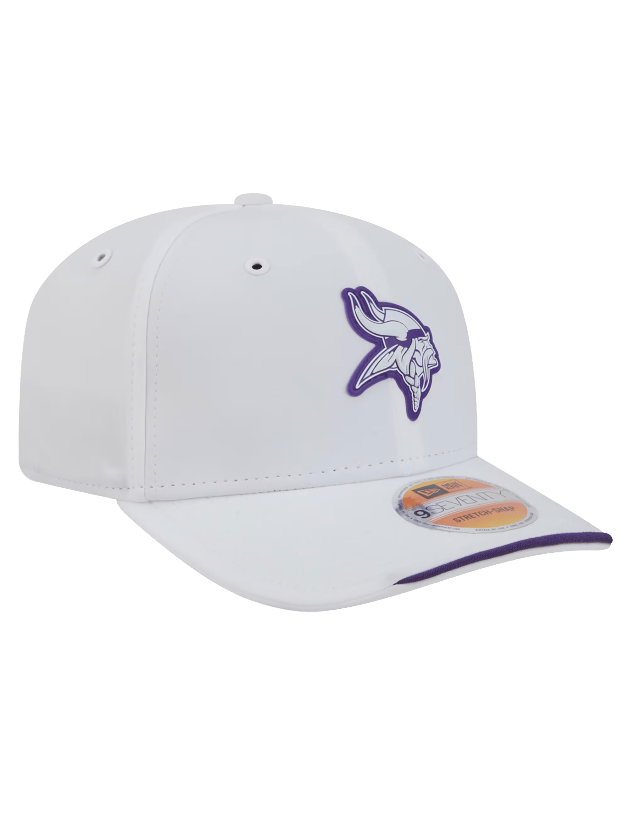 New Era Caps OSFM Minnesota Vikings New Era NFL 26 Sideline 9SEVENTY Stretch-Snapback Hat - White