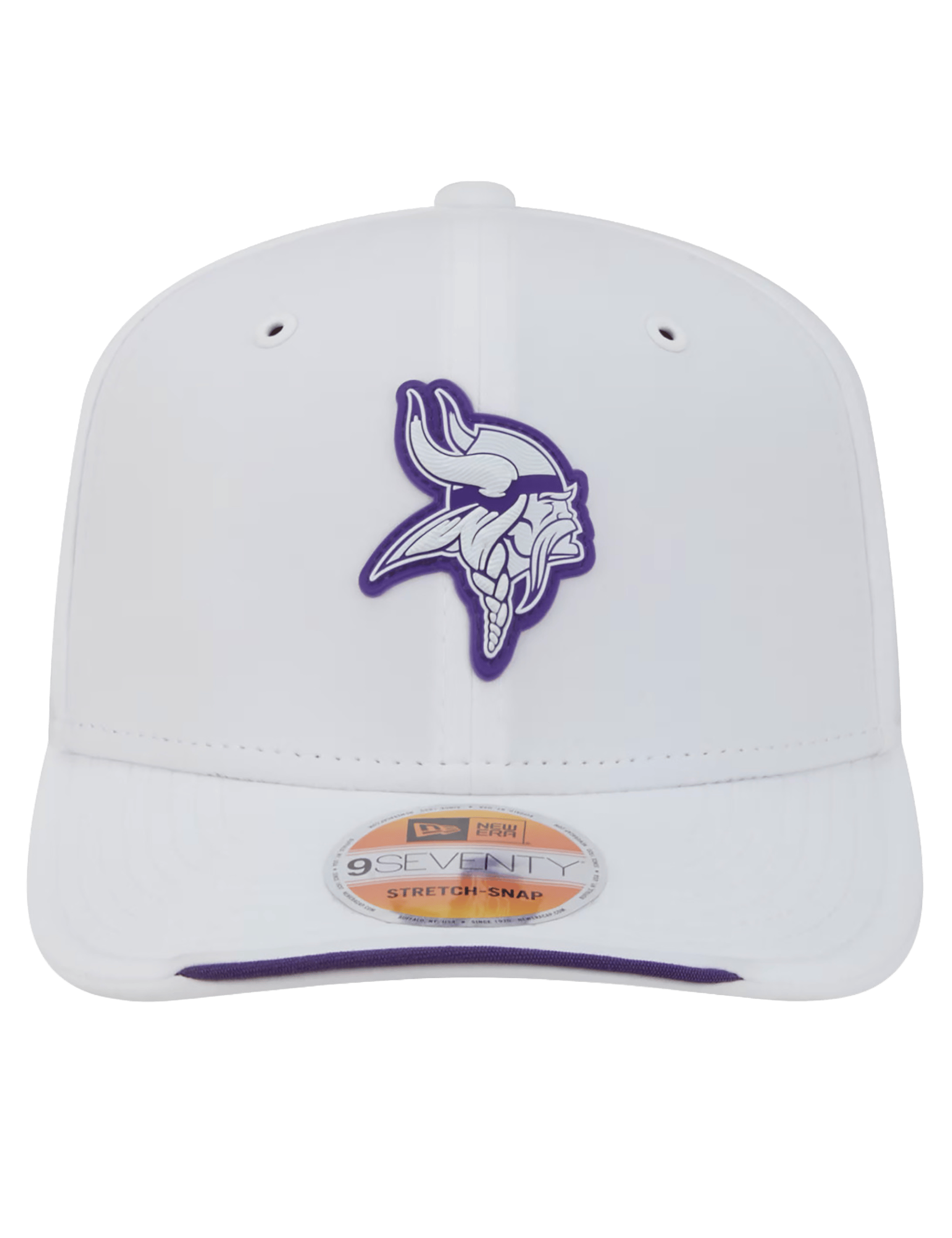 New Era Caps OSFM Minnesota Vikings New Era NFL 26 Sideline 9SEVENTY Stretch-Snapback Hat - White