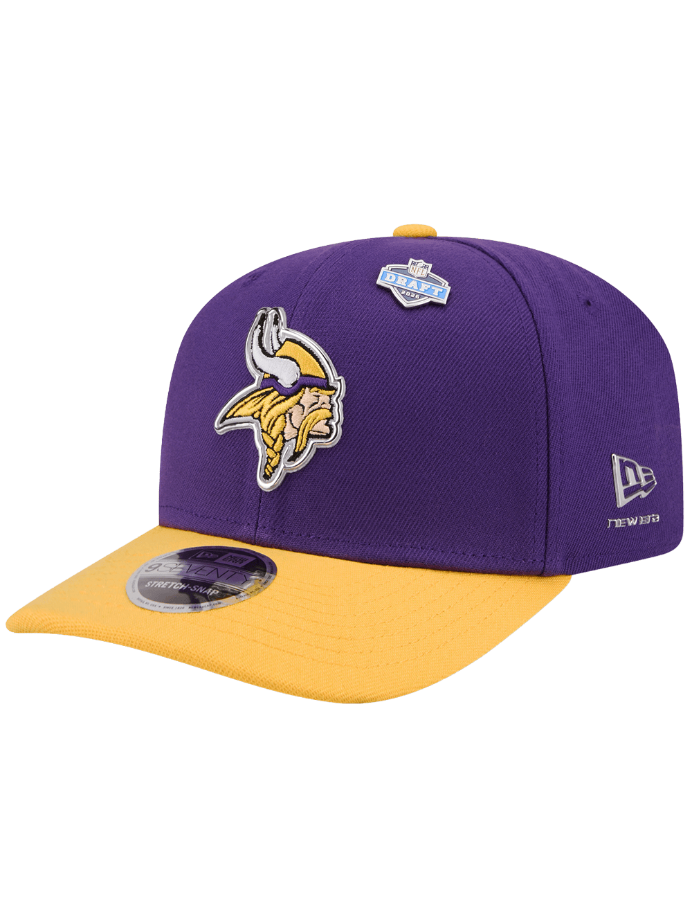 New Era Caps OSFM Minnesota Vikings New Era NFL Draft 26 9SEVENTY Stretch-Snapback Hat