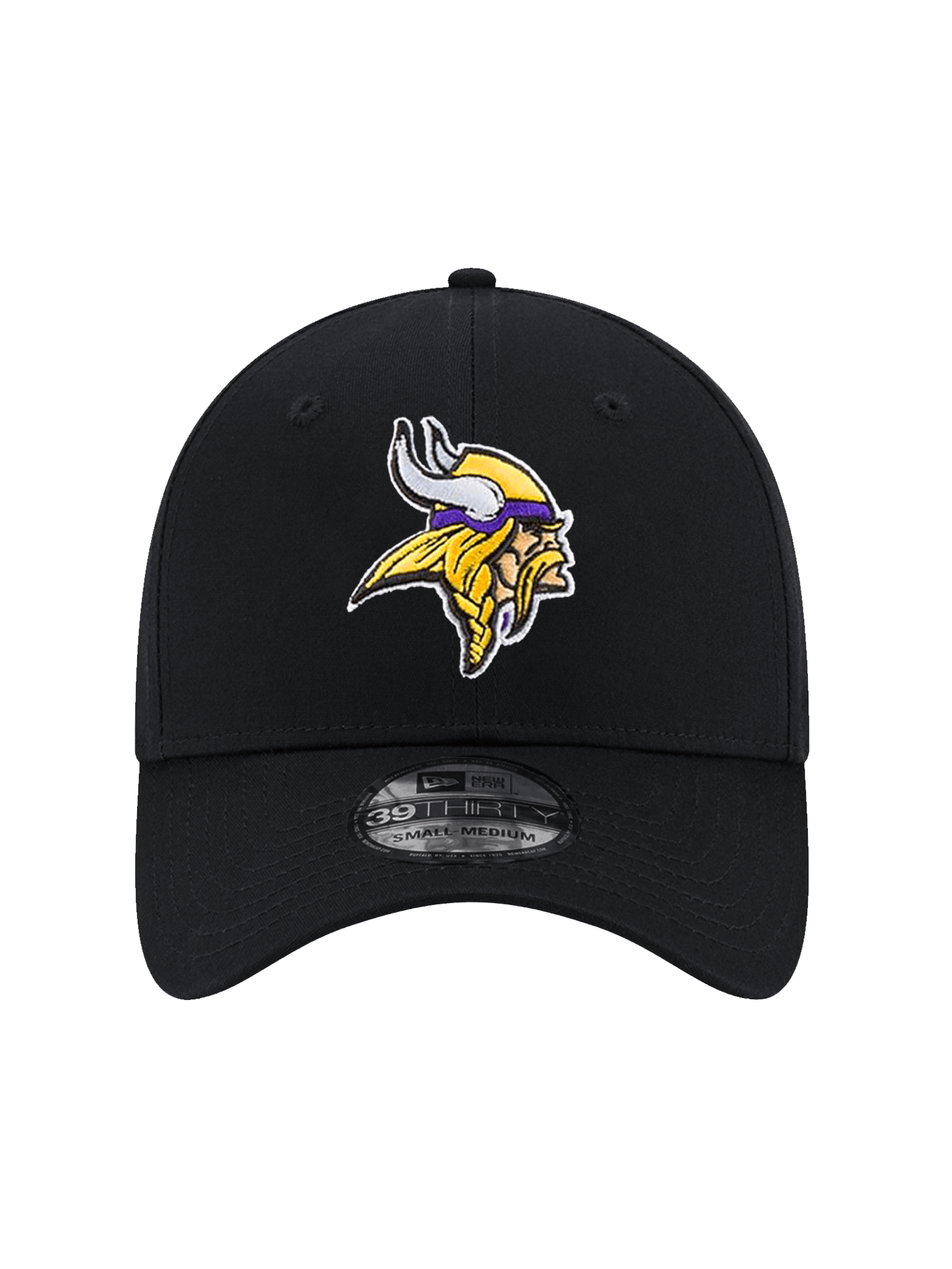 New Era Caps Minnesota Vikings New Era NFL Team 39THIRTY Stretch-Fit Hat - Black