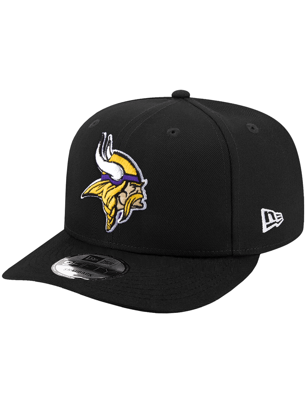 New Era Caps Minnesota Vikings New Era NFL Team 9FIFTY Pre-Curved Snapback Hat - Black