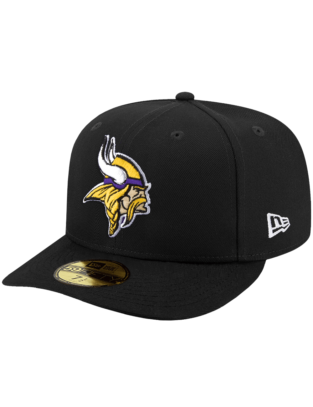 New Era Caps Minnesota Vikings New Era NFL Team Pre-Curved 59FIFTY Fitted Hat - Black