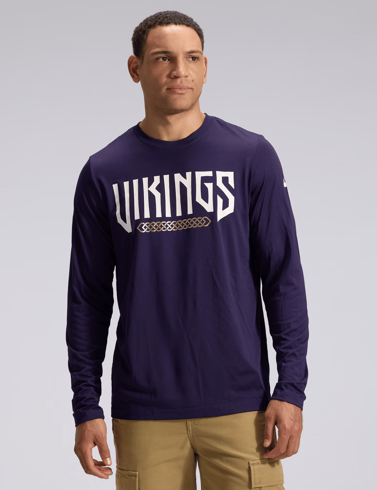 Nike T-Shirts Minnesota Vikings Nike NFL 26 Rivalries Dri-Fit Legend Long Sleeve T-Shirt