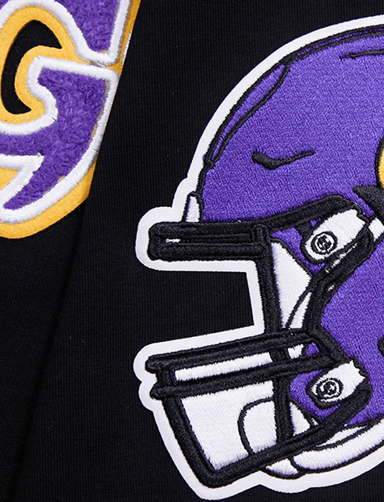 Pro Standard T-Shirts Minnesota Vikings Pro Standard NFL Classic Chenille Flex T-Shirt - Black