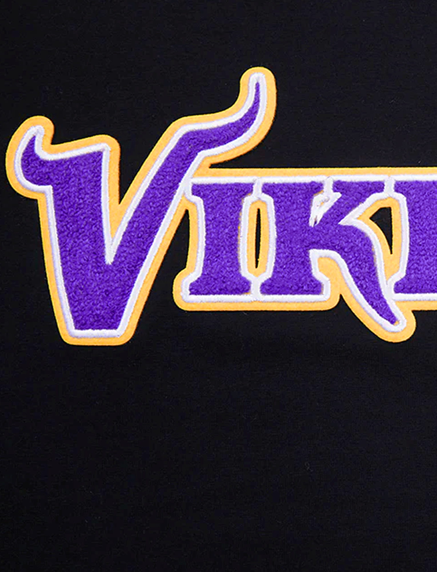 Pro Standard T-Shirts Minnesota Vikings Pro Standard NFL Classic Chenille Flex T-Shirt - Black