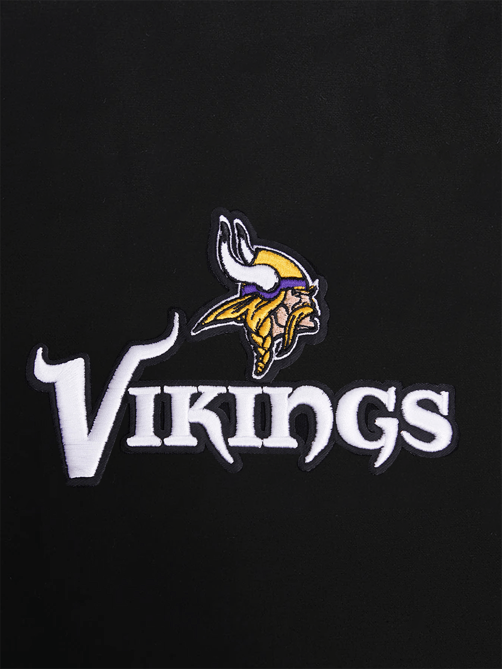 Pro Standard Jumpers Minnesota Vikings Pro Standard NFL Team Chenille Flex Hoodie Jumper - Black