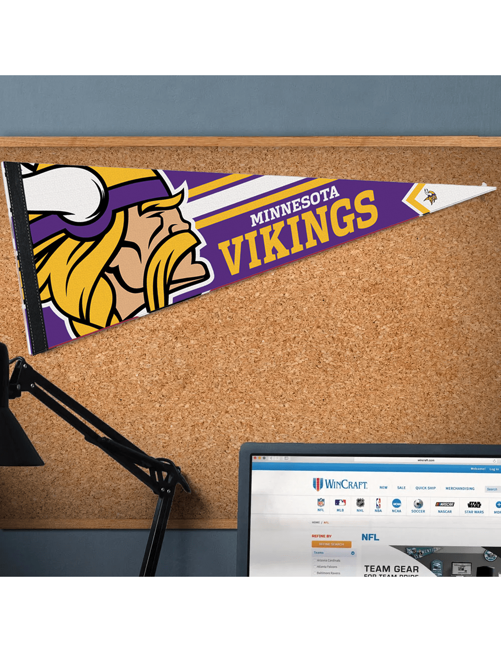 Wincraft Accessories Minnesota Vikings Wincraft NFL Team Premium 12" x 30" Pennant