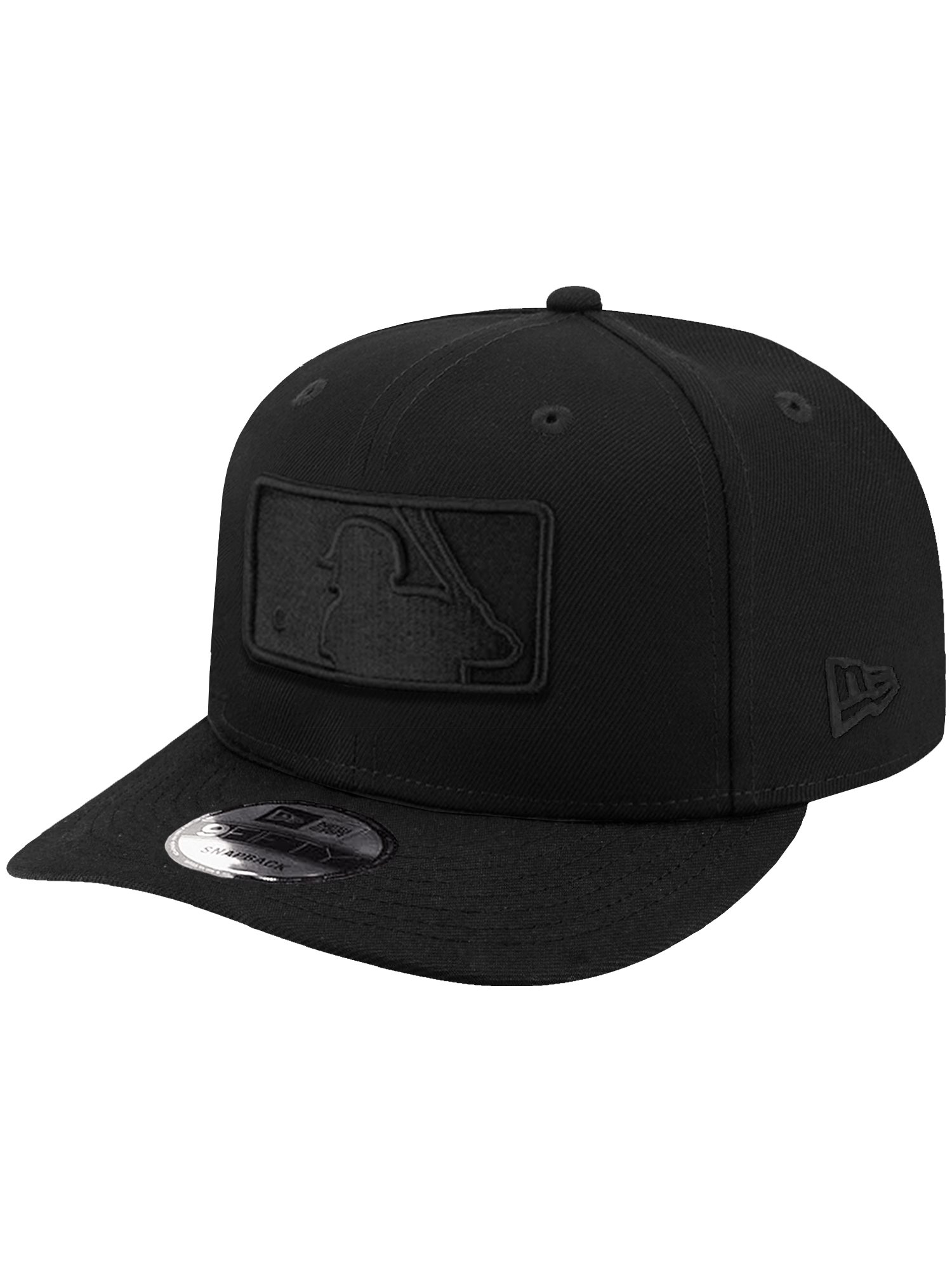 New Era Caps OSFA MLB Batterman New Era MLB Black On Black 9FIFTY Pre-Curved Snapback Hat