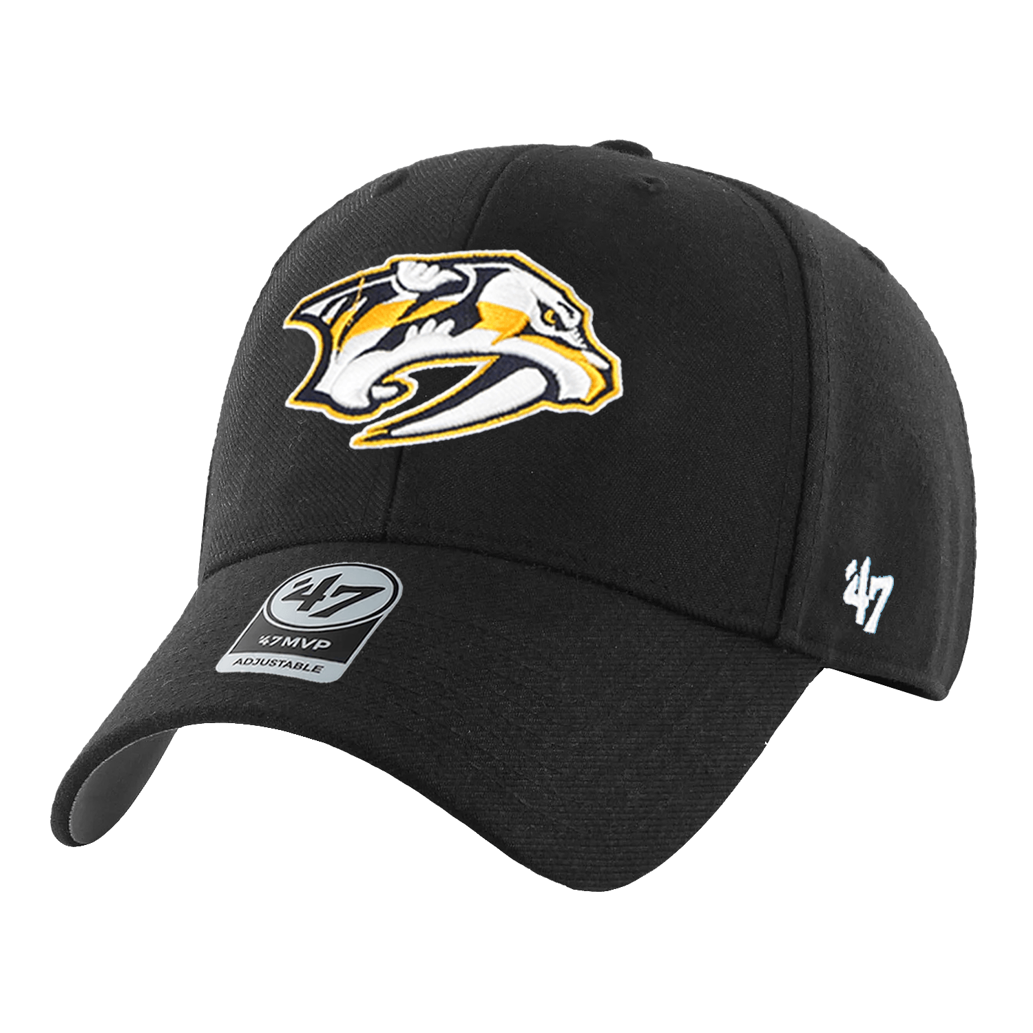 47 Brand Caps Nashville Predators '47 NHL Team MVP Adjustable Hat - Black