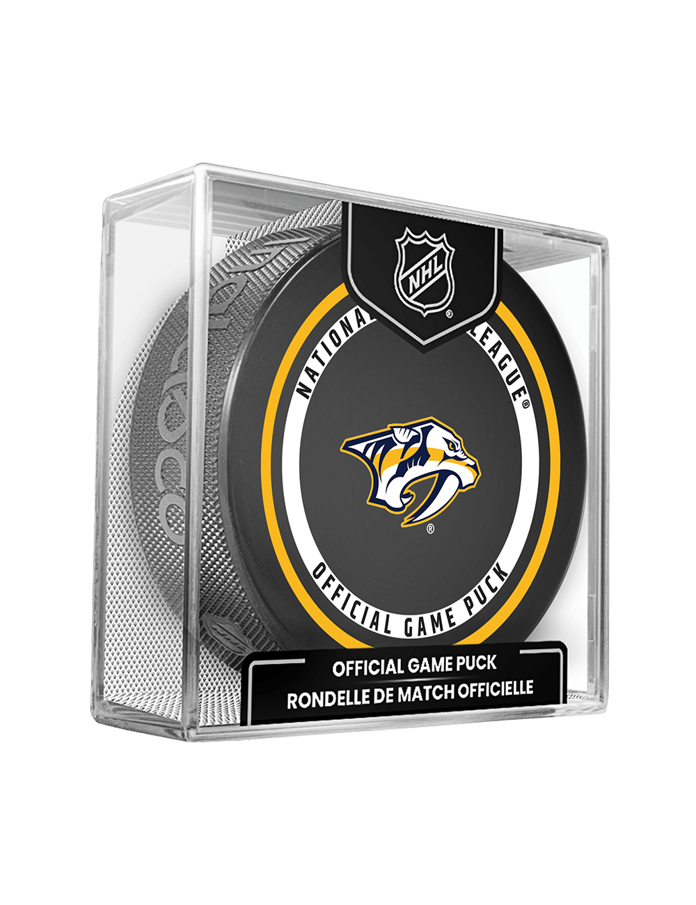 Inglasco Pucks Nashville Predators Inglasco NHL 26-27 Official Game Puck In Cube