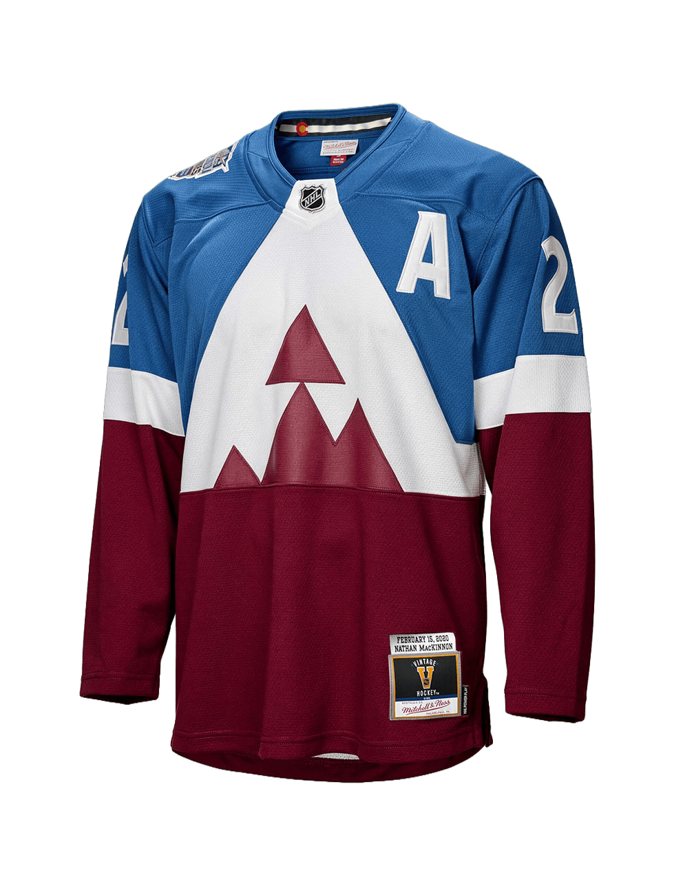 Mitchell And Ness Jerseys Nathan MacKinnon Colorado Avalanche Mitchell & Ness NHL 2020 SS Power Play Jersey - Blue