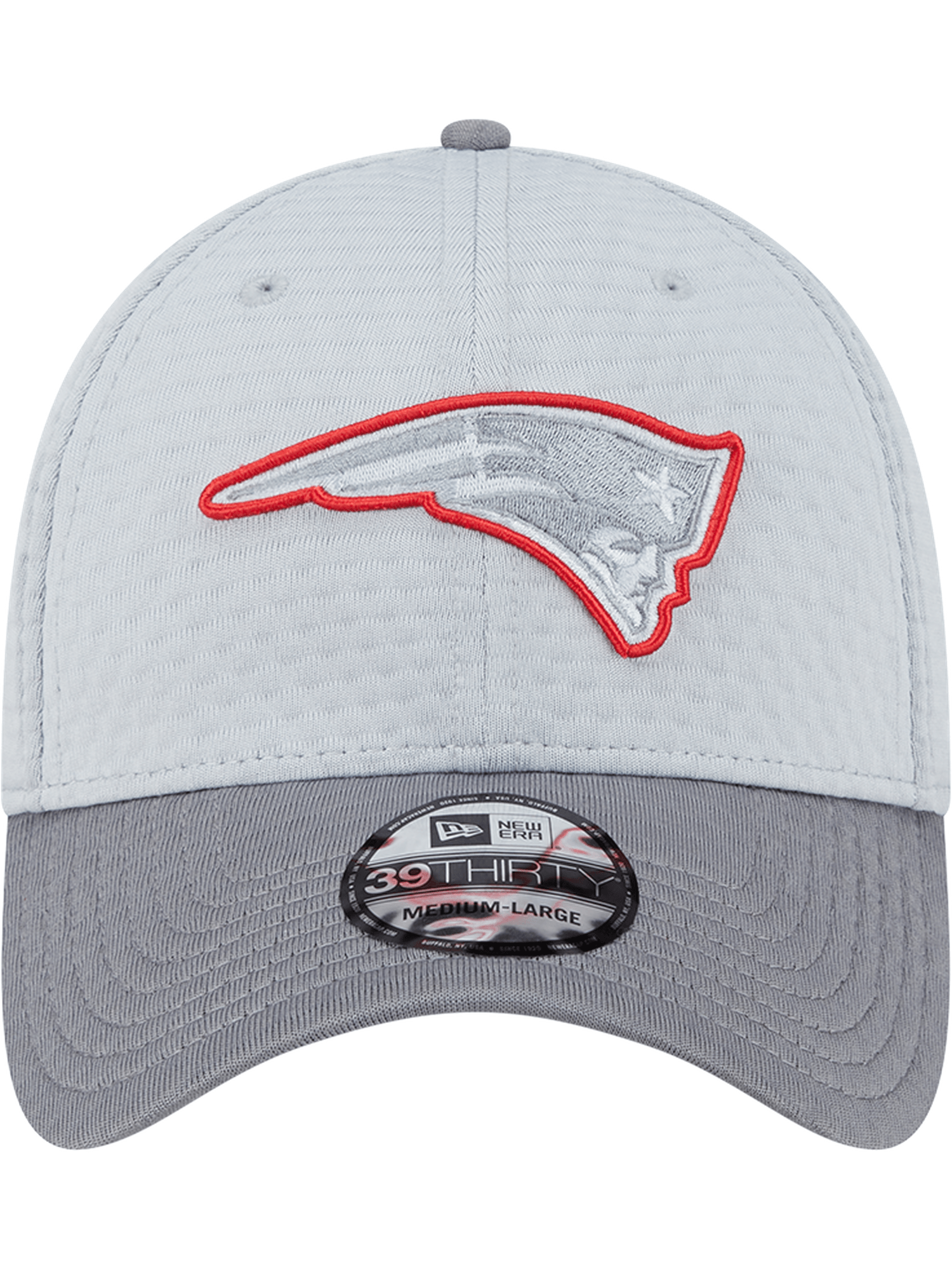 New Era Caps New England Patriots New Era NFL 24 Training 39THIRTY Stretch-Fit Hat - Grey