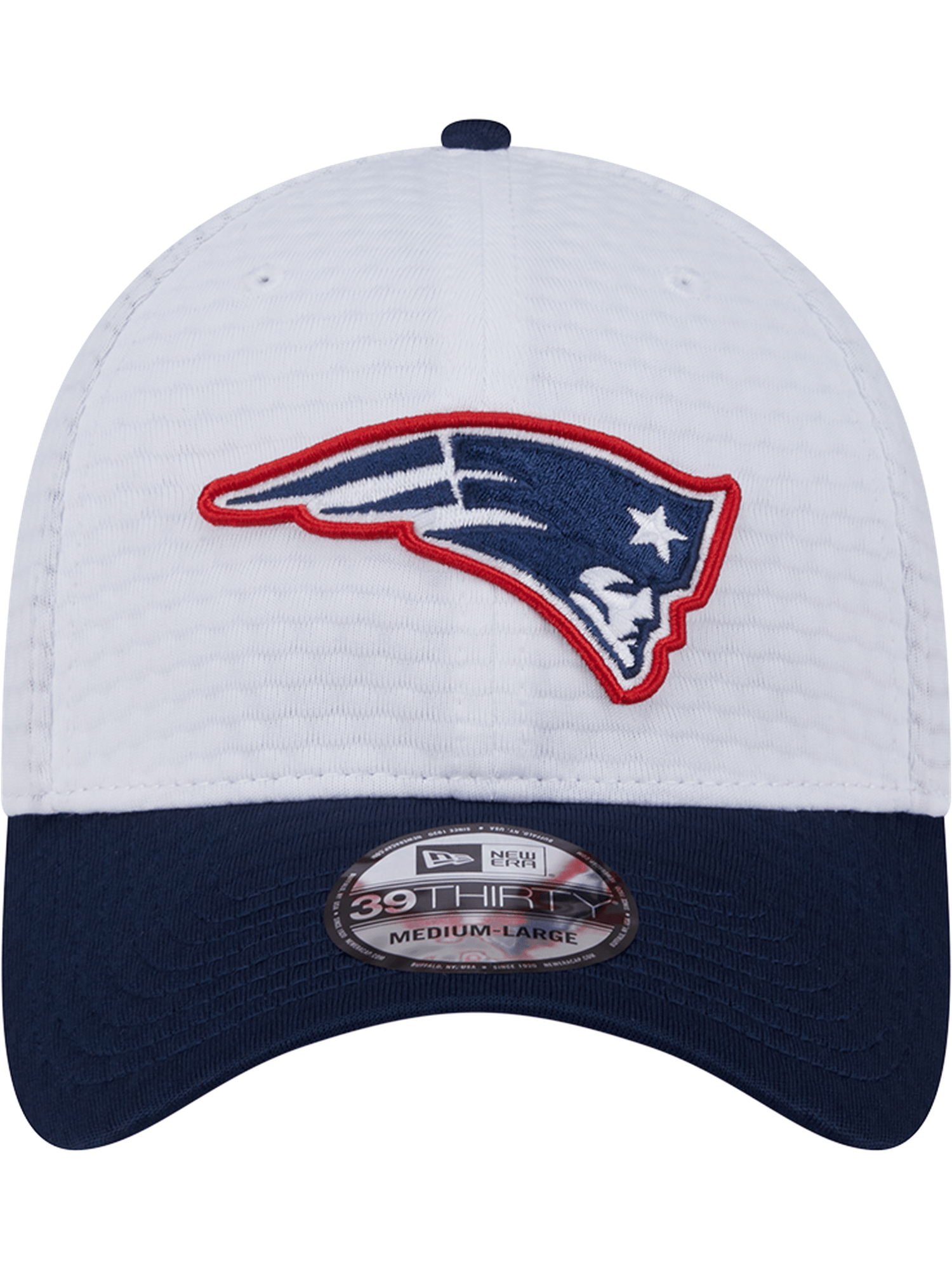 New Era Caps New England Patriots New Era NFL 24 Training 39THIRTY Stretch-Fit Hat - White