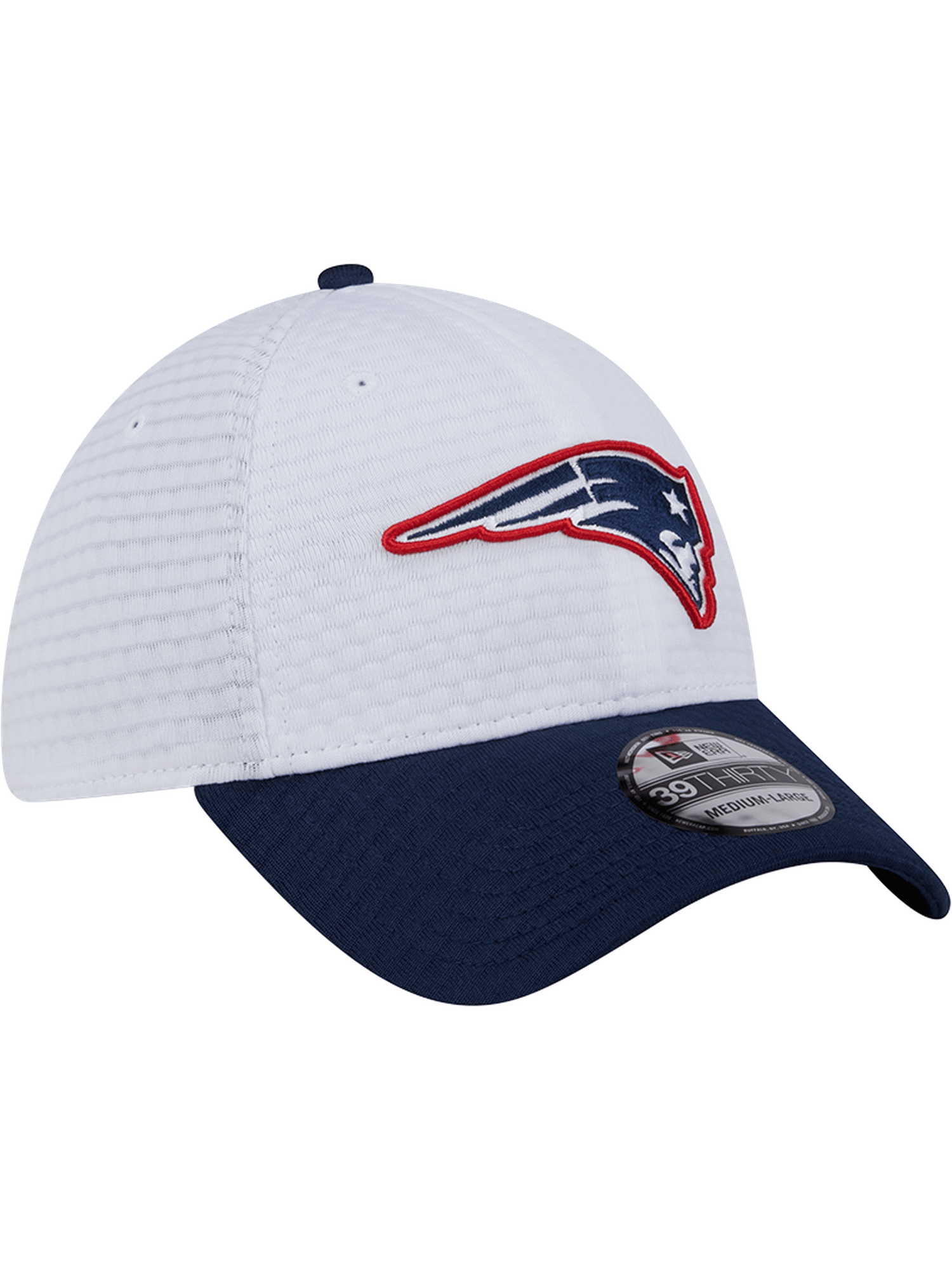 New Era Caps New England Patriots New Era NFL 24 Training 39THIRTY Stretch-Fit Hat - White