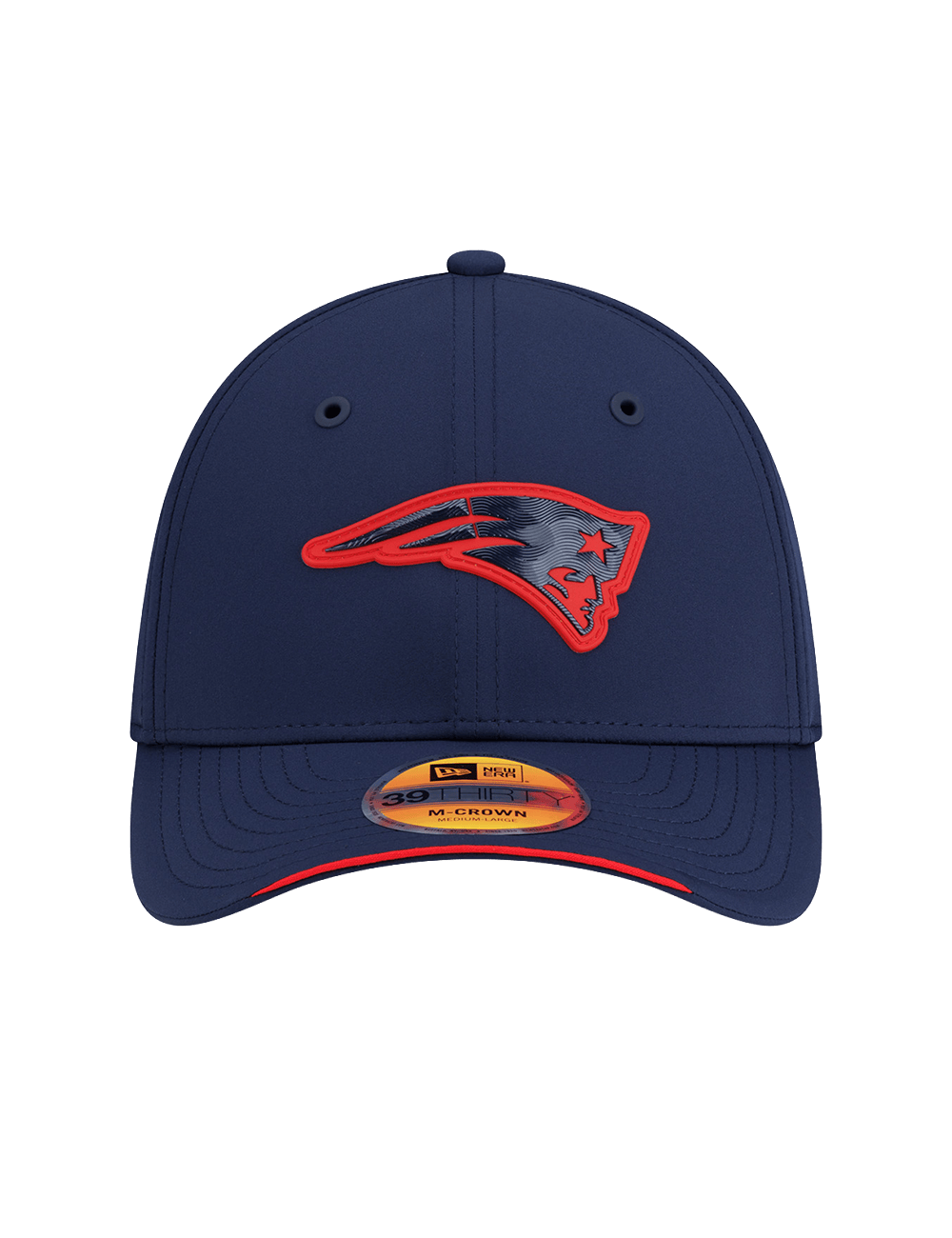 New Era Caps New England Patriots New Era NFL 26 Sideline 39THIRTY M-Crown Stretch-Fit Hat - Navy