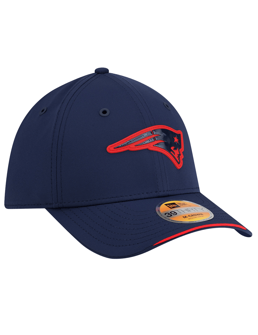 New Era Caps New England Patriots New Era NFL 26 Sideline 39THIRTY M-Crown Stretch-Fit Hat - Navy