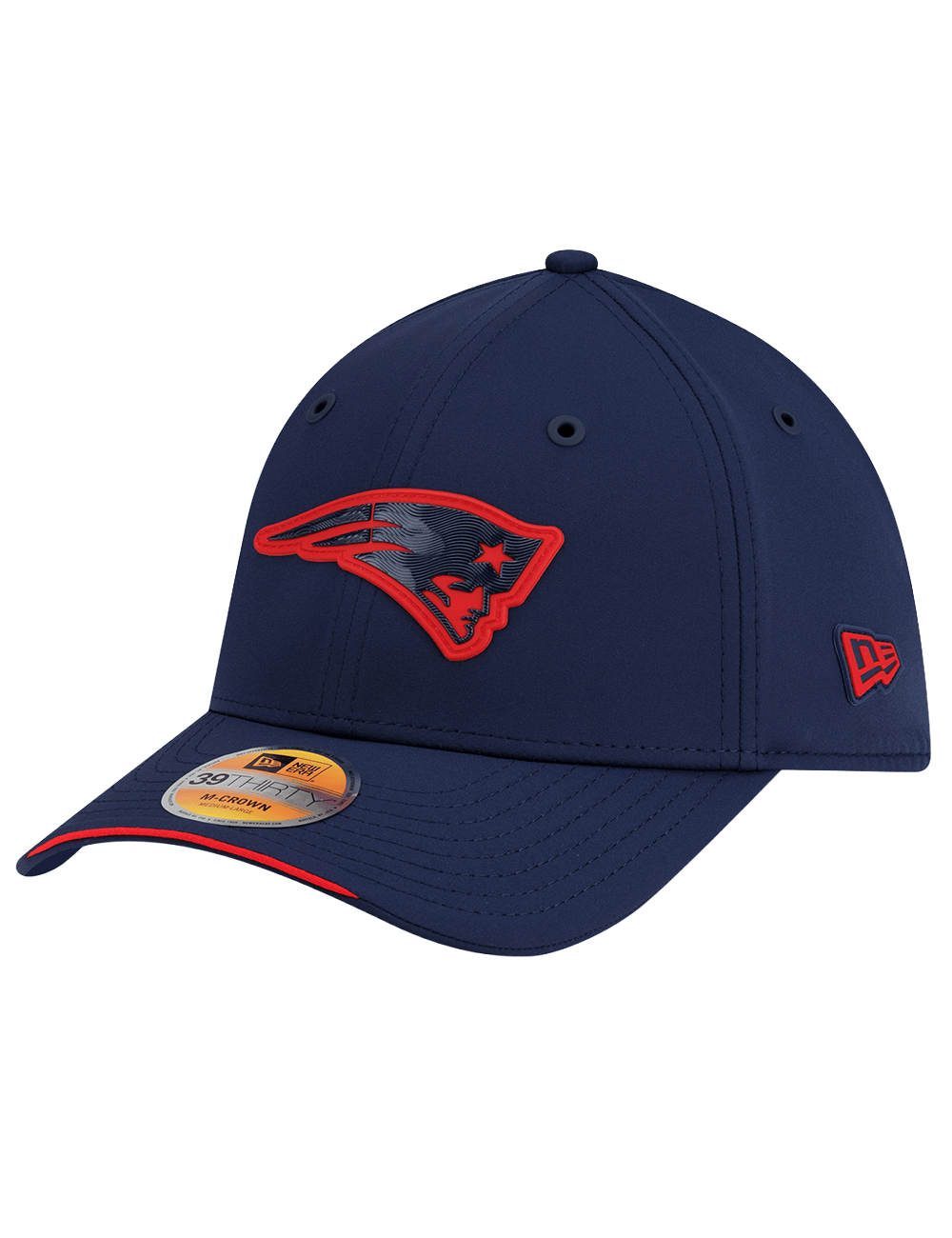New Era Caps New England Patriots New Era NFL 26 Sideline 39THIRTY M-Crown Stretch-Fit Hat - Navy