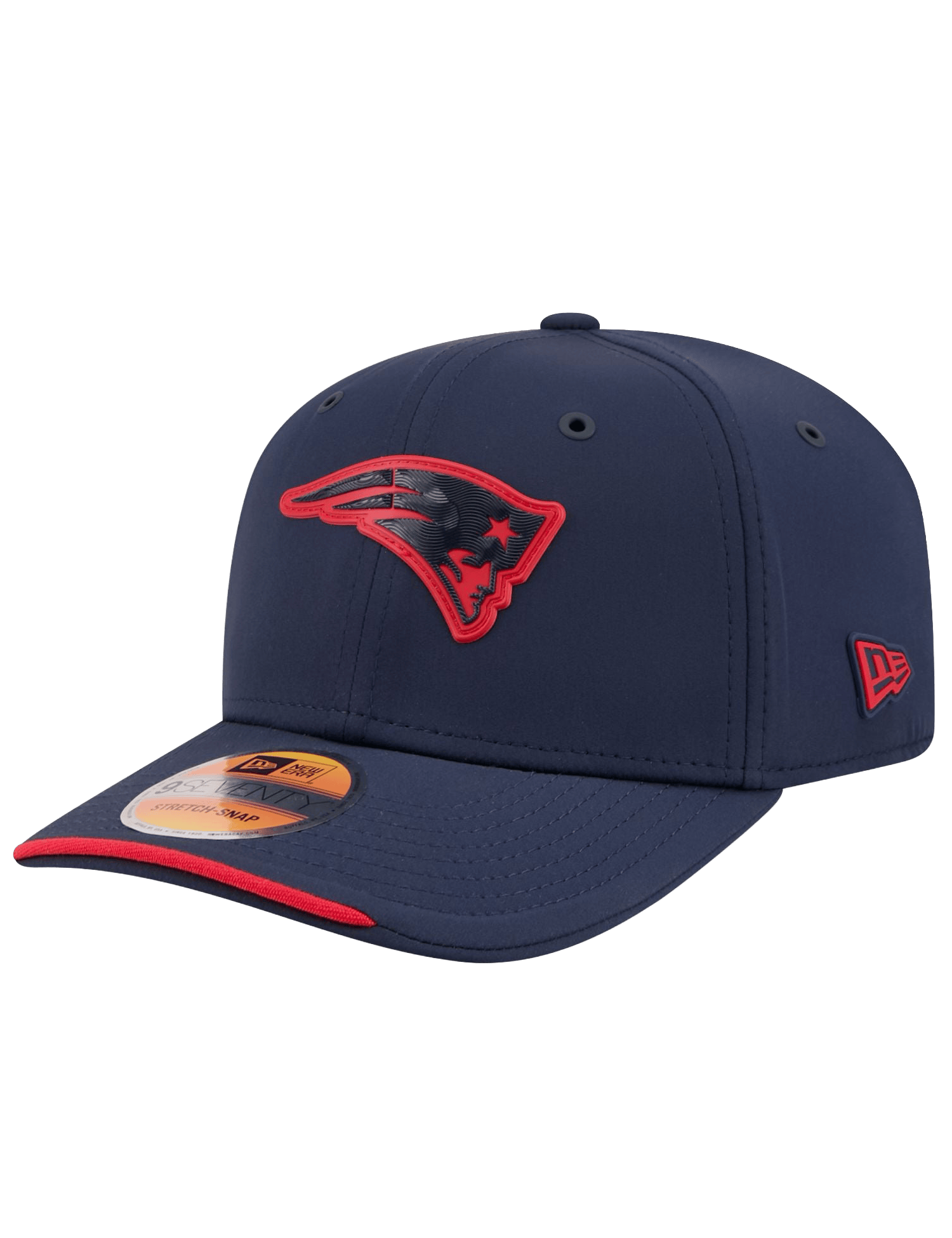 New Era Caps OSFM New England Patriots New Era NFL 26 Sideline 9SEVENTY Stretch-Snapback Hat - Navy