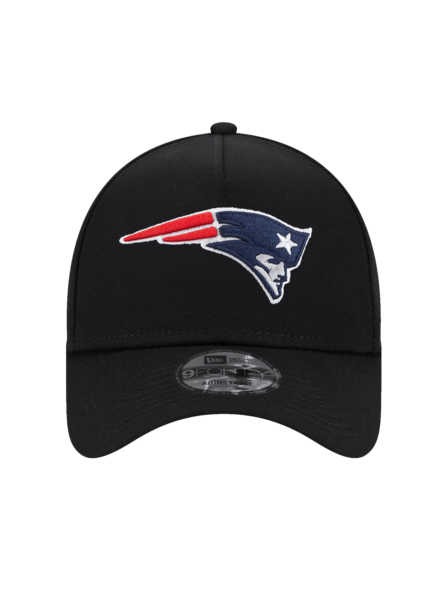 New Era Caps New England Patriots New Era NFL Team 9FORTY A-Frame Snapback Hat - Black