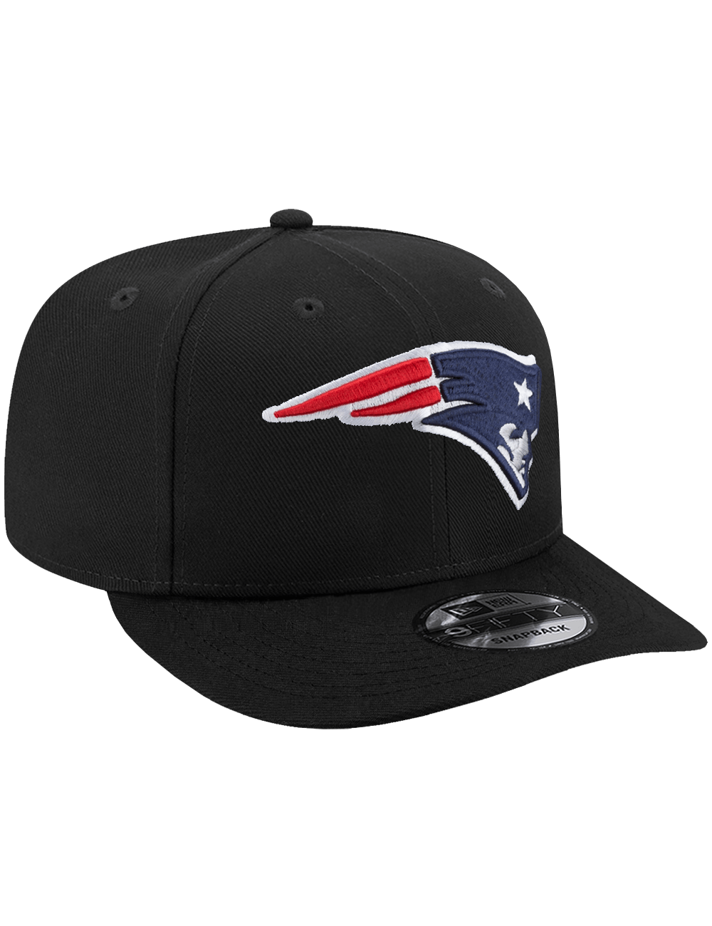 New Era Caps OSFA New England Patriots New Era NFL Team Pre-Curved 9FIFTY Snapback Hat - Black