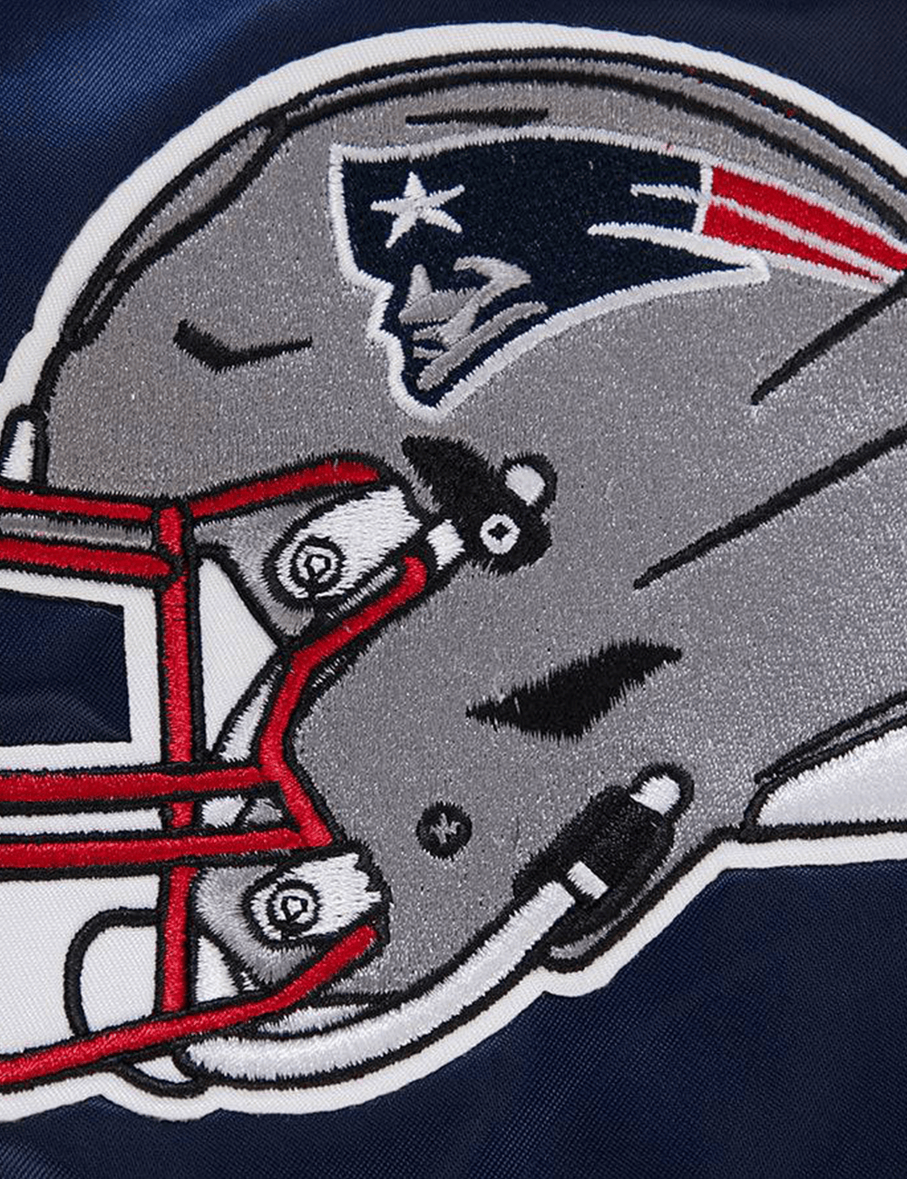 Pro Standard Jackets New England Patriots Pro Standard NFL Big Logo Lightweight Satin Jacket - Navy