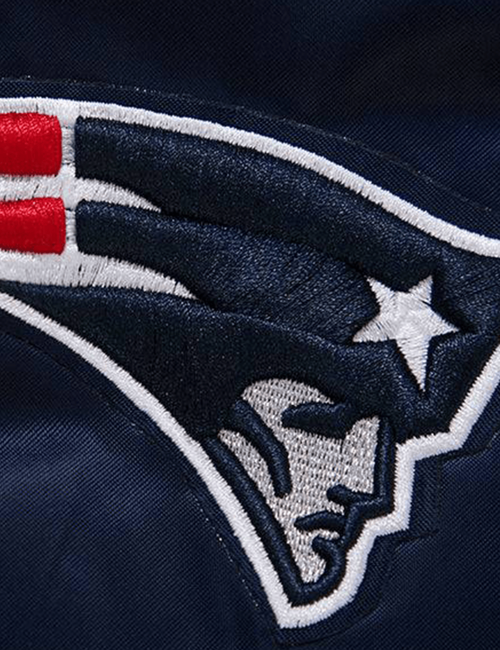 Pro Standard Jackets New England Patriots Pro Standard NFL Big Logo Lightweight Satin Jacket - Navy