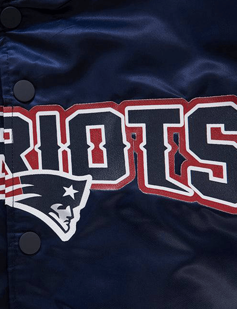 Pro Standard Jackets New England Patriots Pro Standard NFL Big Logo Lightweight Satin Jacket - Navy