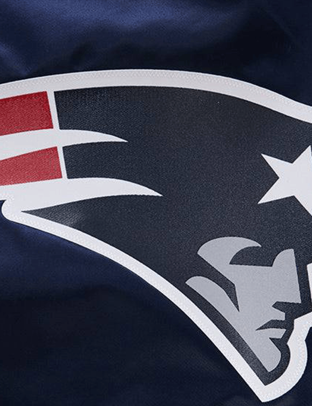 Pro Standard Jackets New England Patriots Pro Standard NFL Big Logo Lightweight Satin Jacket - Navy