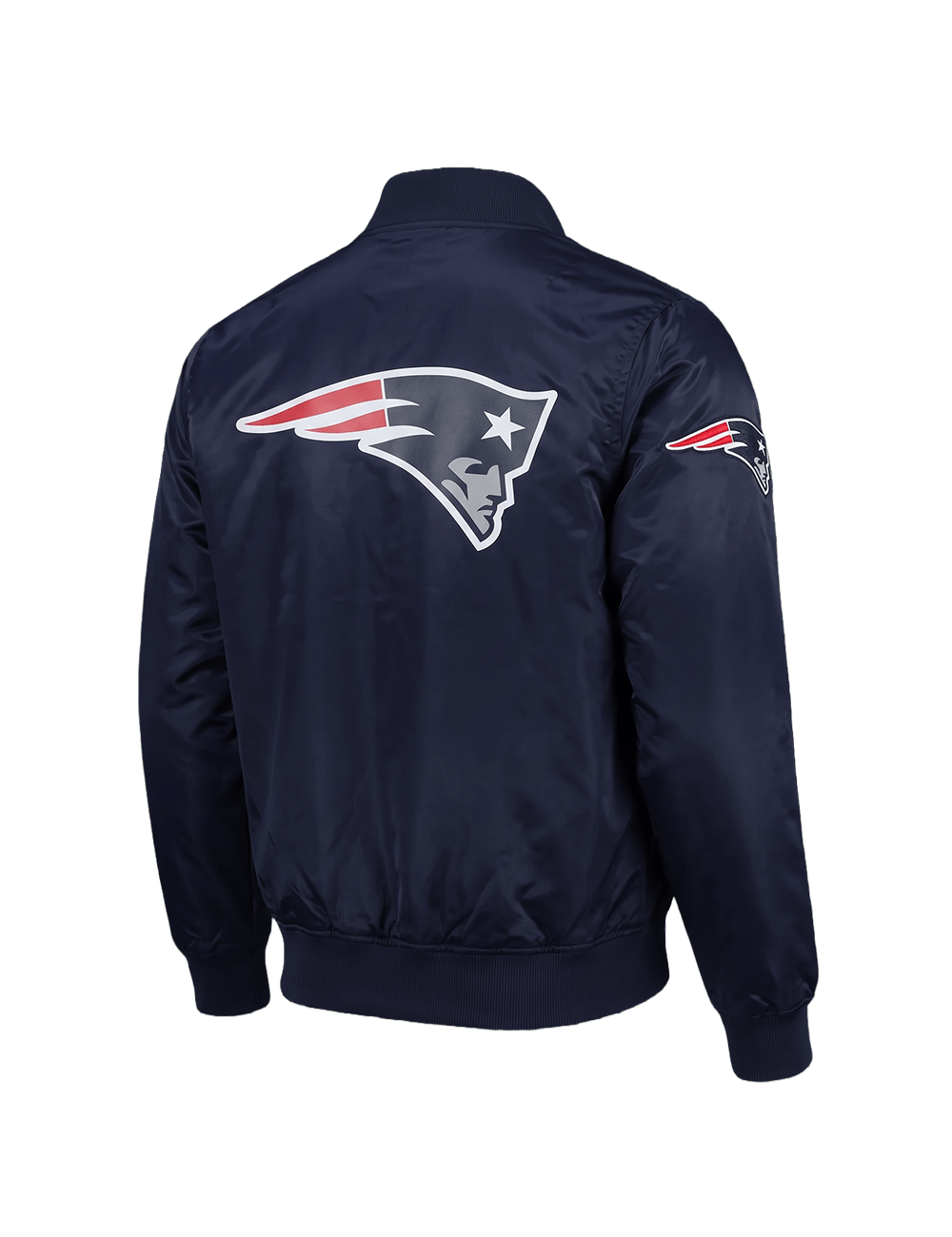 Pro Standard Jackets New England Patriots Pro Standard NFL Big Logo Lightweight Satin Jacket - Navy