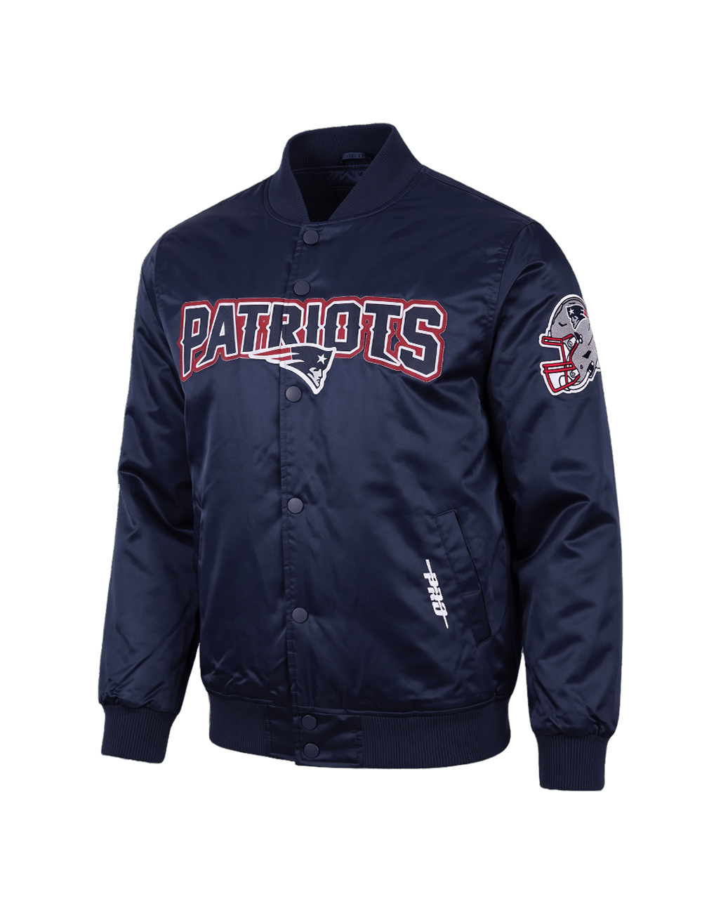 Pro Standard Jackets New England Patriots Pro Standard NFL Big Logo Lightweight Satin Jacket - Navy