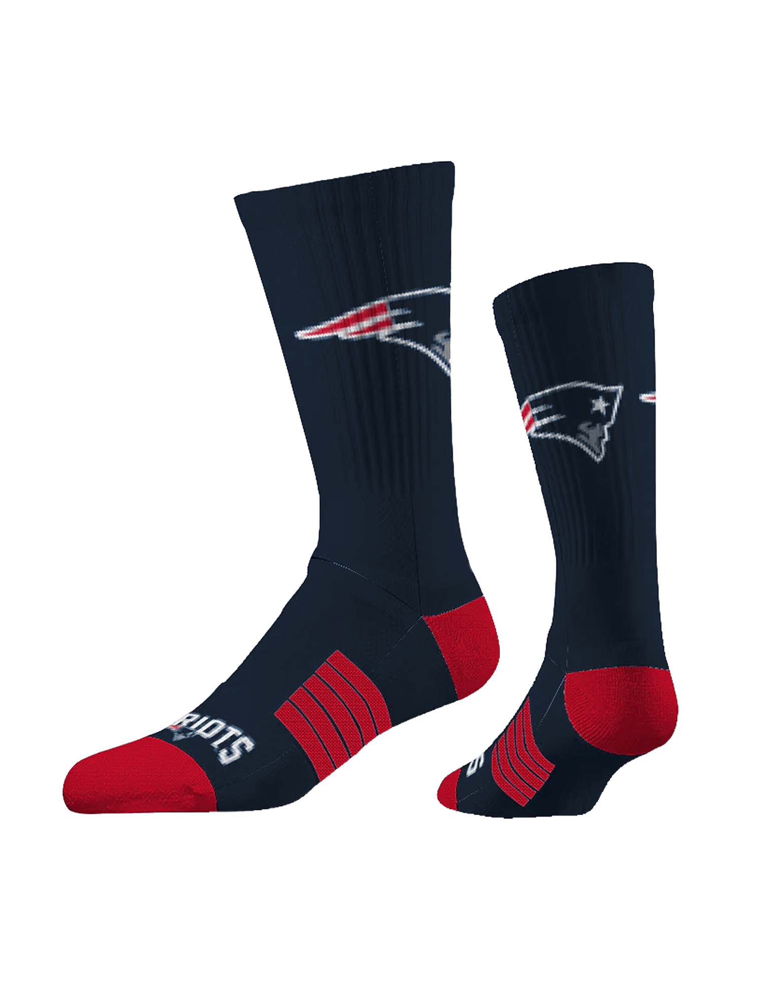 Strideline Socks Large (9-12 US) New England Patriots Strideline NFL Team Premier Flex-Stretch Crew Socks