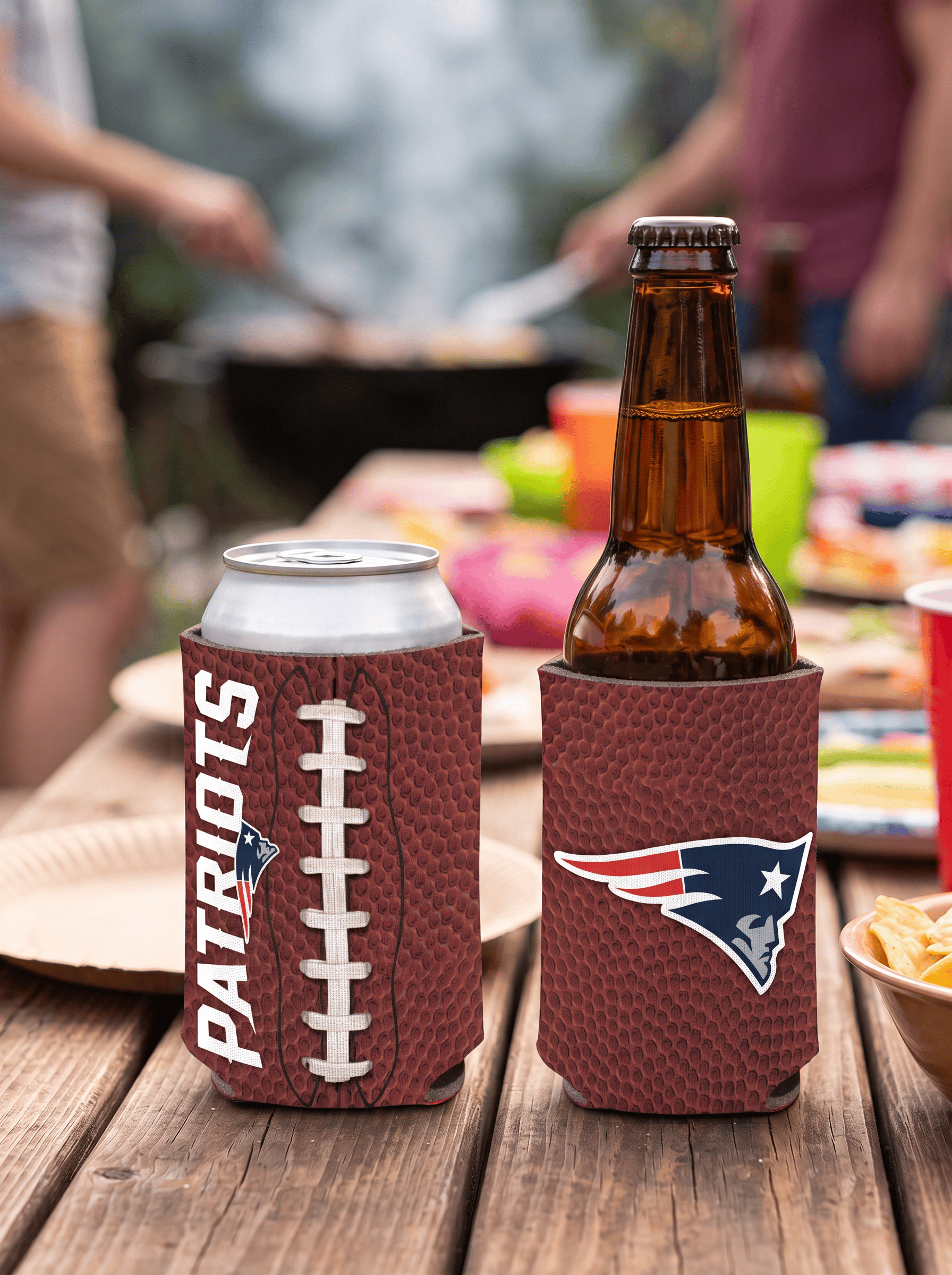 Wincraft Accessories New England Patriots Wincraft NFL Football Can Cooler/Stubby Holder