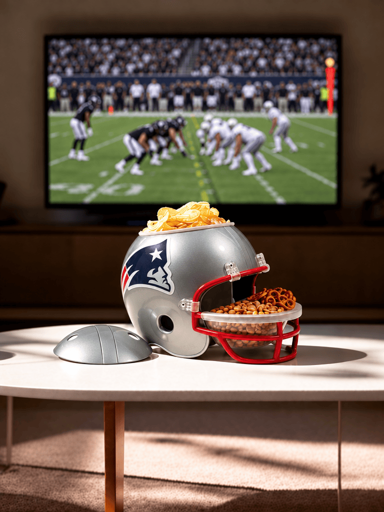 Wincraft Accessories New England Patriots Wincraft NFL Full Size Multi Compartment Snack Helmet