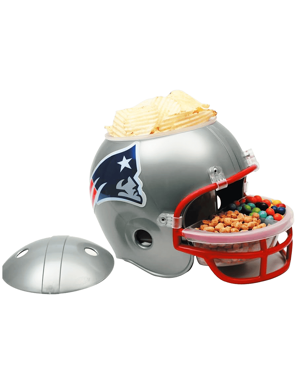 Wincraft Accessories New England Patriots Wincraft NFL Full Size Multi Compartment Snack Helmet