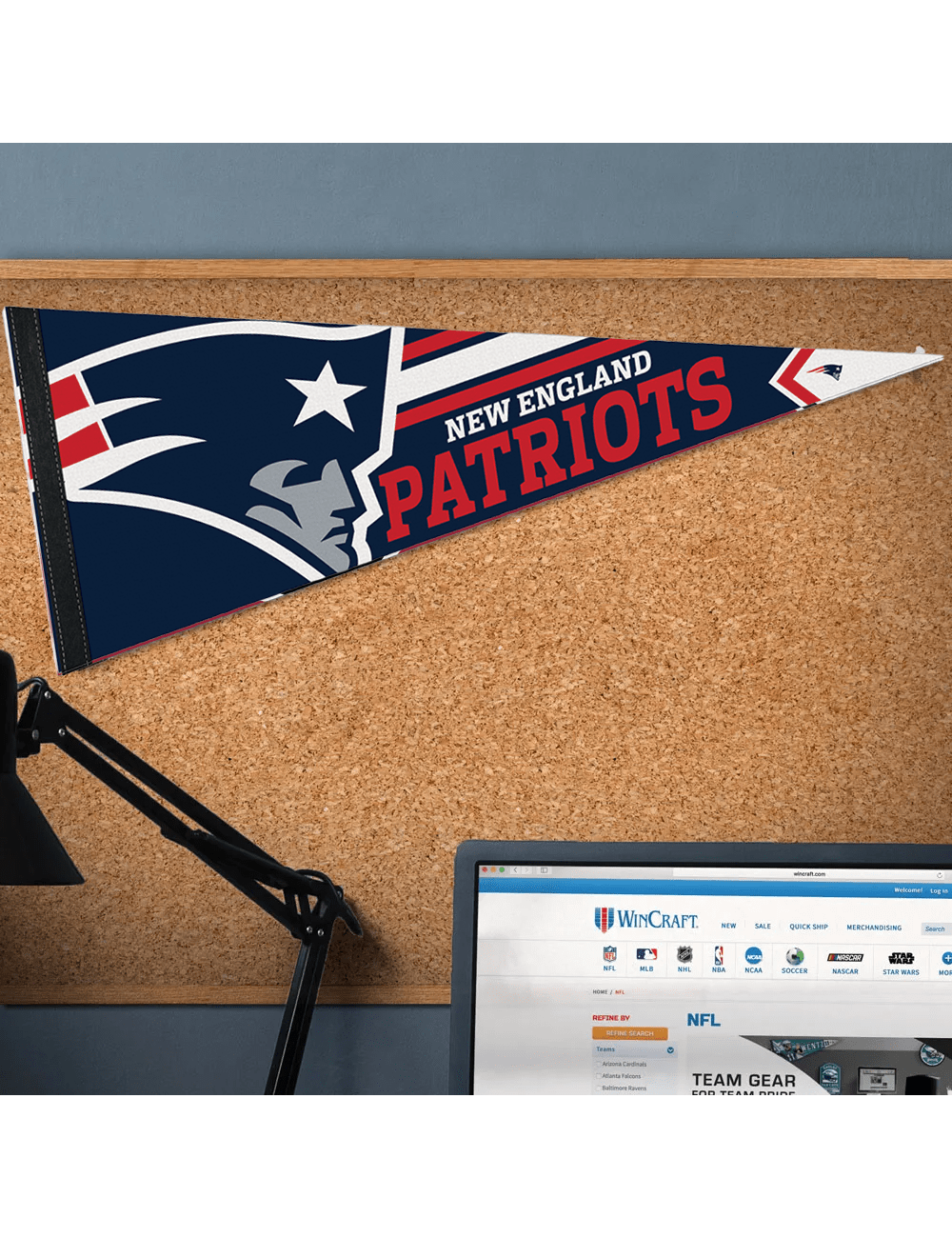 Wincraft Accessories New England Patriots Wincraft NFL Team Premium 12" x 30" Pennant
