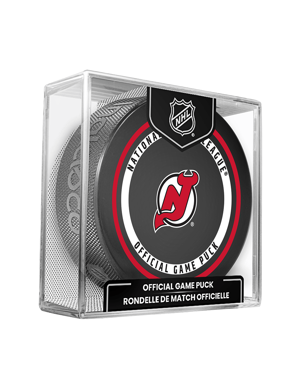 Inglasco Pucks New Jersey Devils Inglasco NHL 26-27 Official Game Puck In Cube