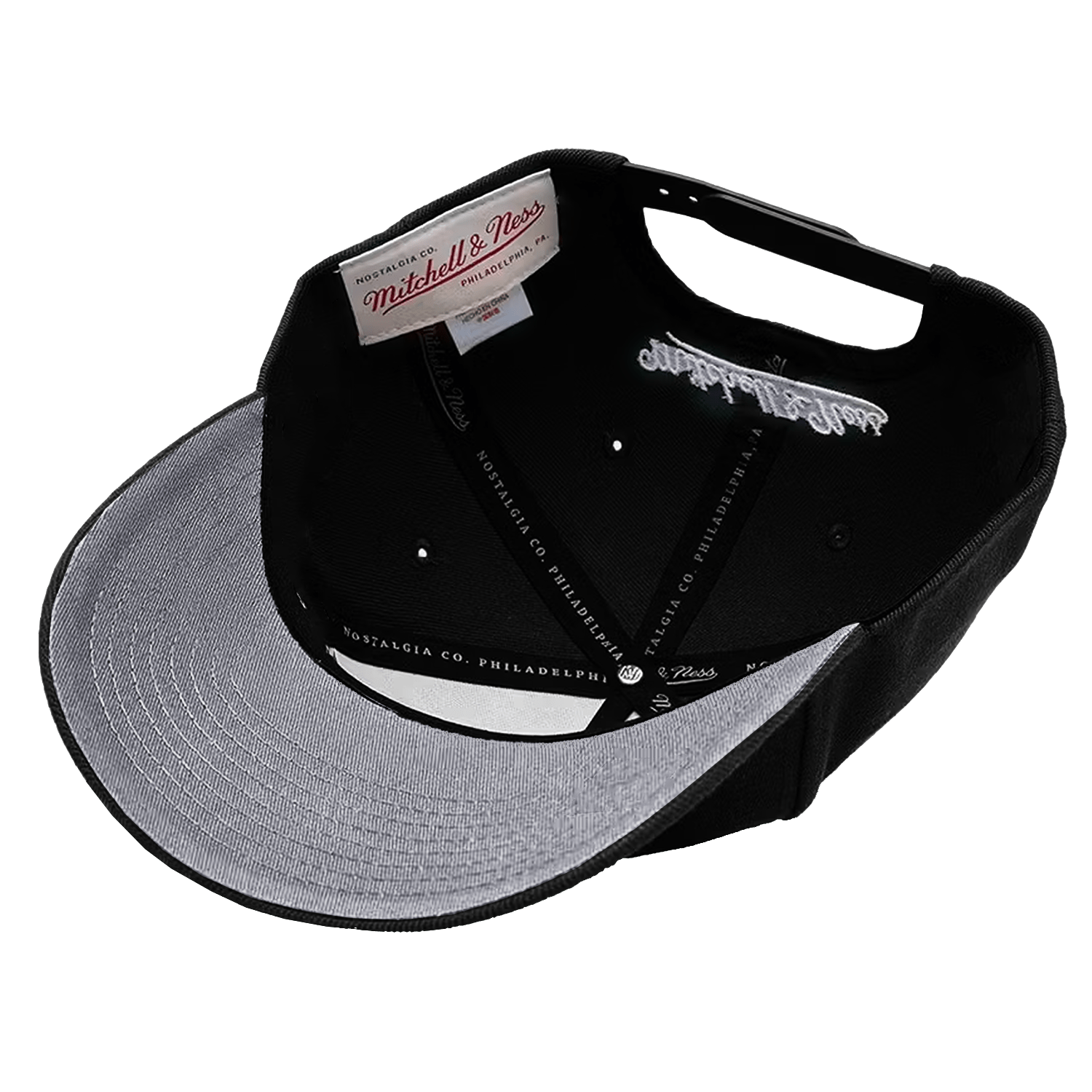 Mitchell And Ness Caps New Jersey Devils Mitchell & Ness NHL Icon Pro Crown Snapback Hat - Black