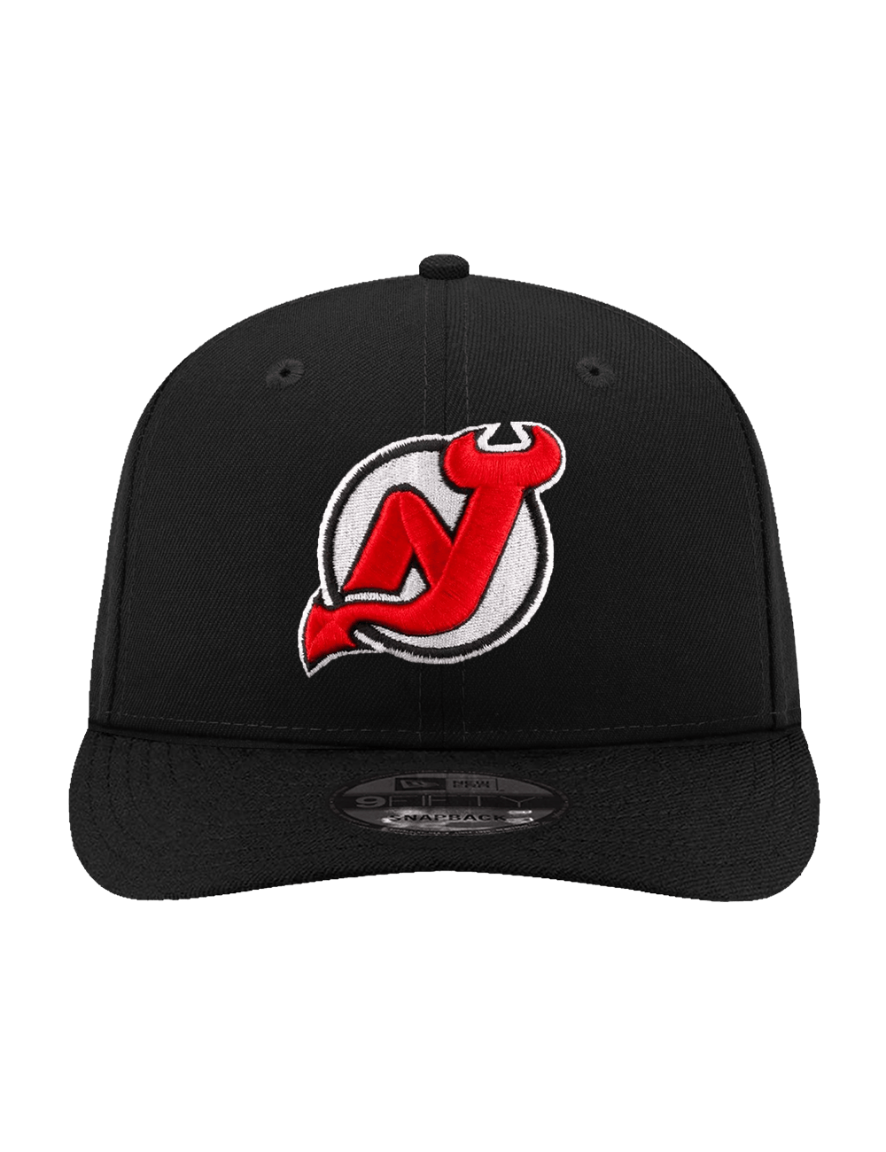 New Era Caps OSFA New Jersey Devils New Era NHL Team 9FIFTY Pre-Curved Snapback Hat - Black