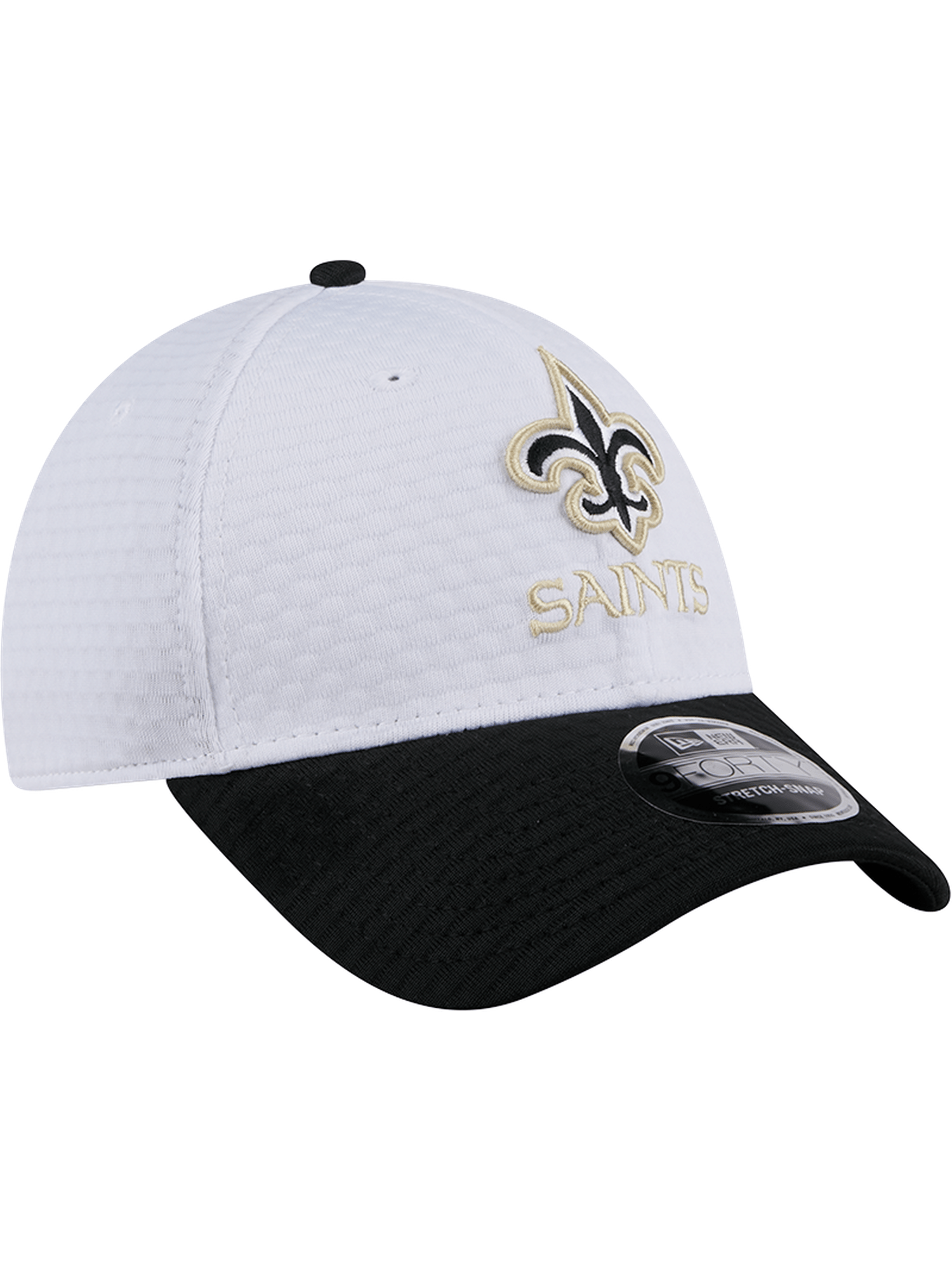 New Era Caps New Orleans Saints New Era NFL 24 Training 9FORTY Stretch-Snapback Hat - White