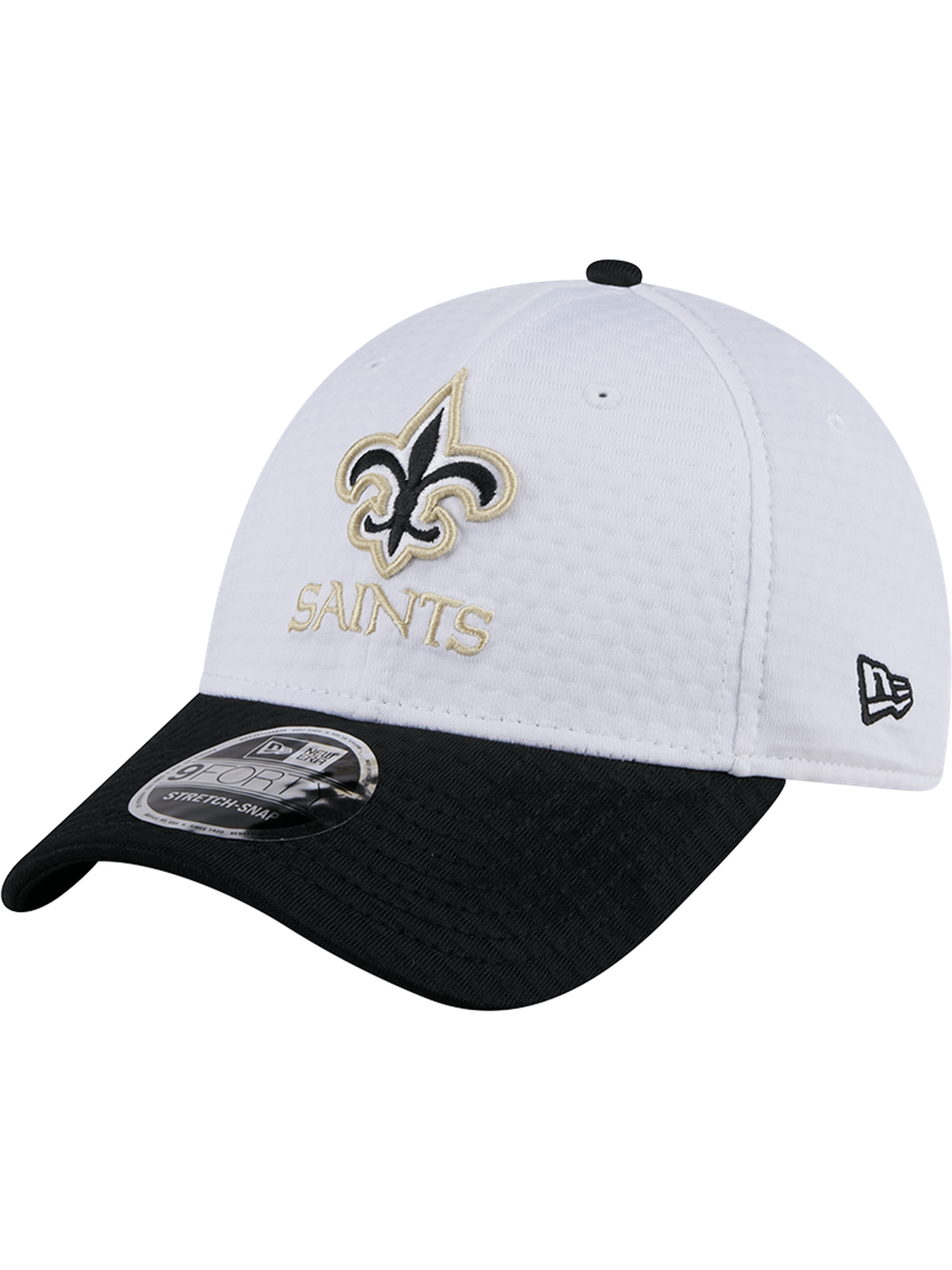 New Era Caps New Orleans Saints New Era NFL 24 Training 9FORTY Stretch-Snapback Hat - White