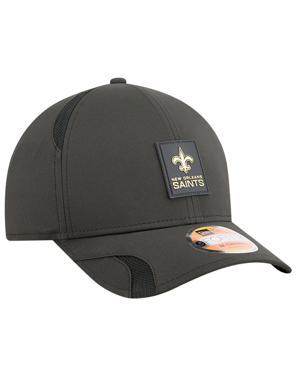 New Era Caps New Orleans Saints New Era NFL 25 Sideline 9FORTY M-Crown Snapback Hat - Black